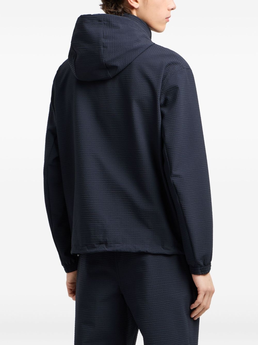 hooded flap-pocketed lightweight jacket - 4
