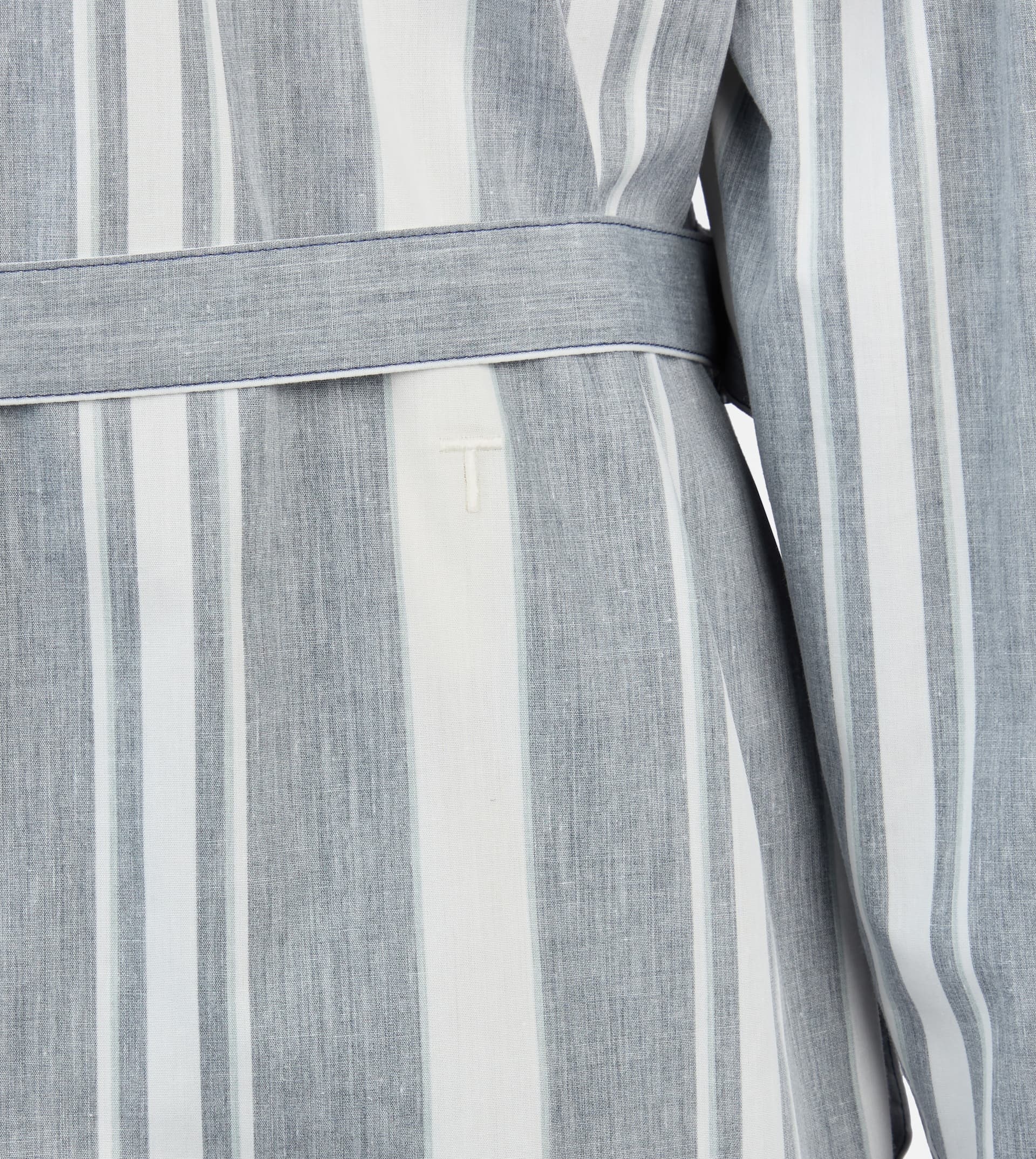 SHIRT IN COTTON - BLUE, WHITE - 3