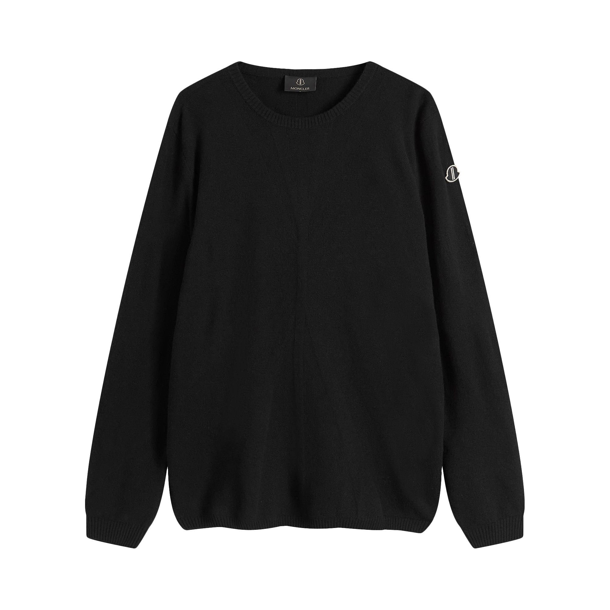 Moncler x Rick Owens Knit Jumbo Round Neck Top 'Black' - 1