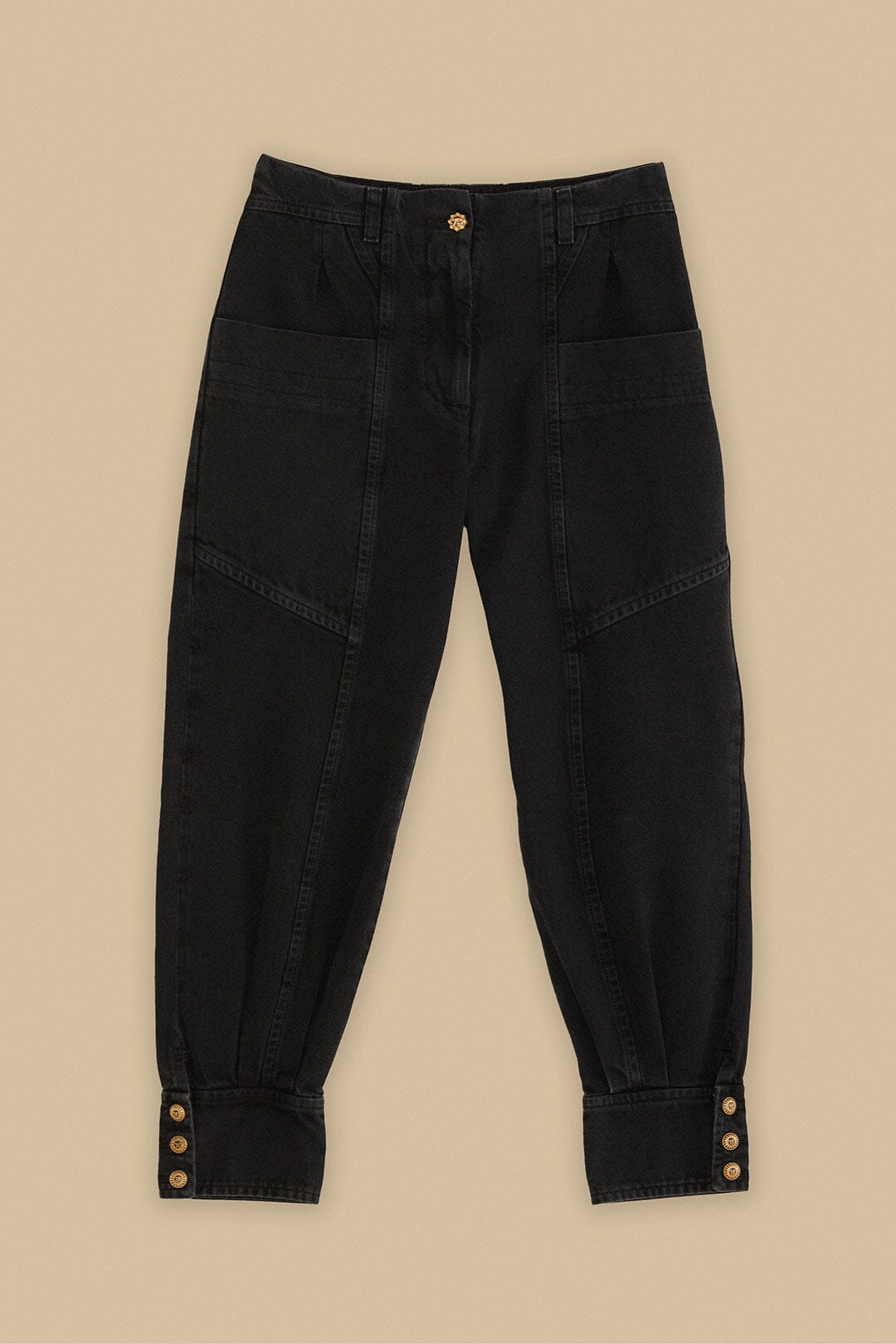 Black Denim Pants - 5