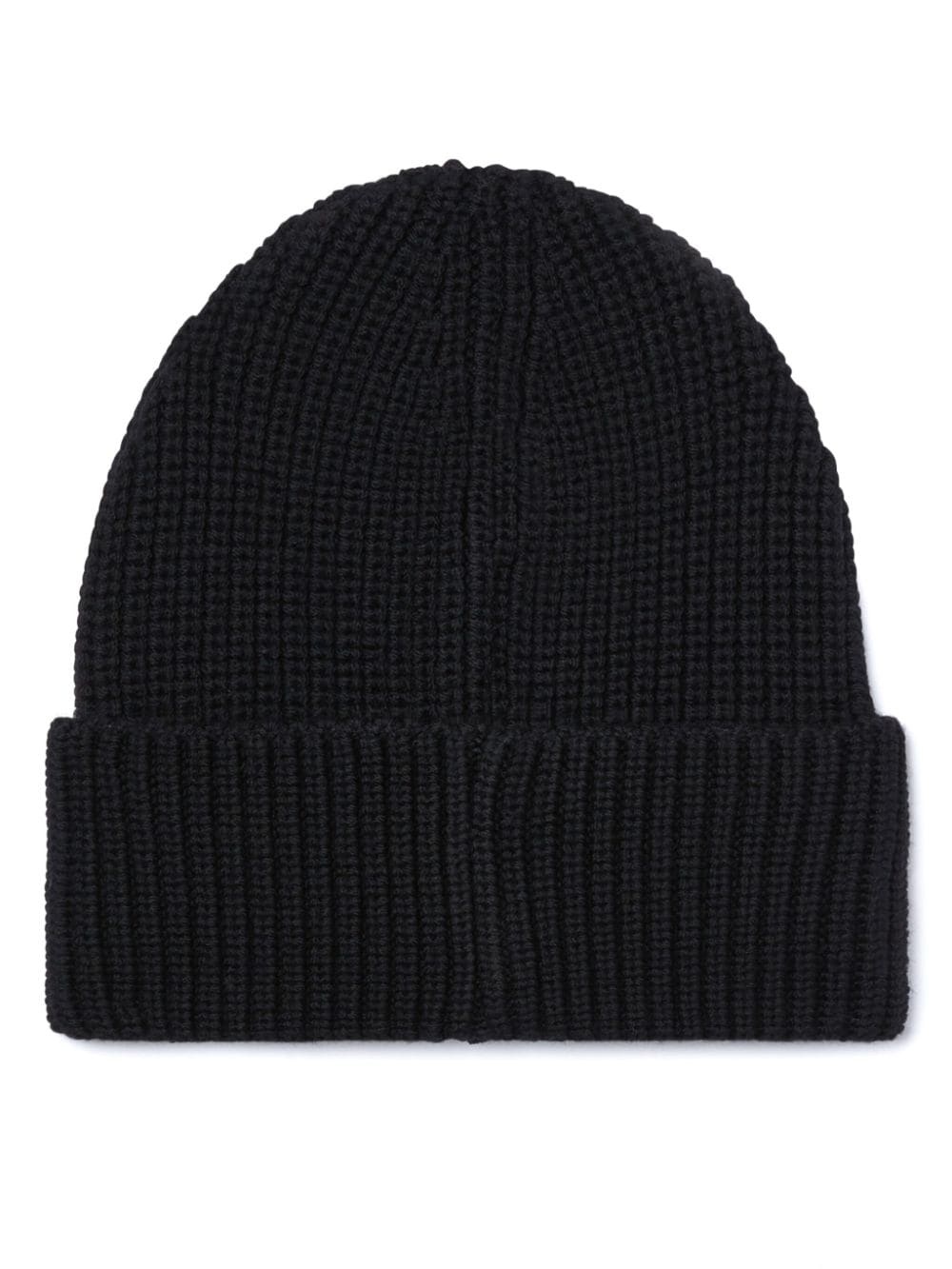 logo-embroidered ribbed beanie - 2