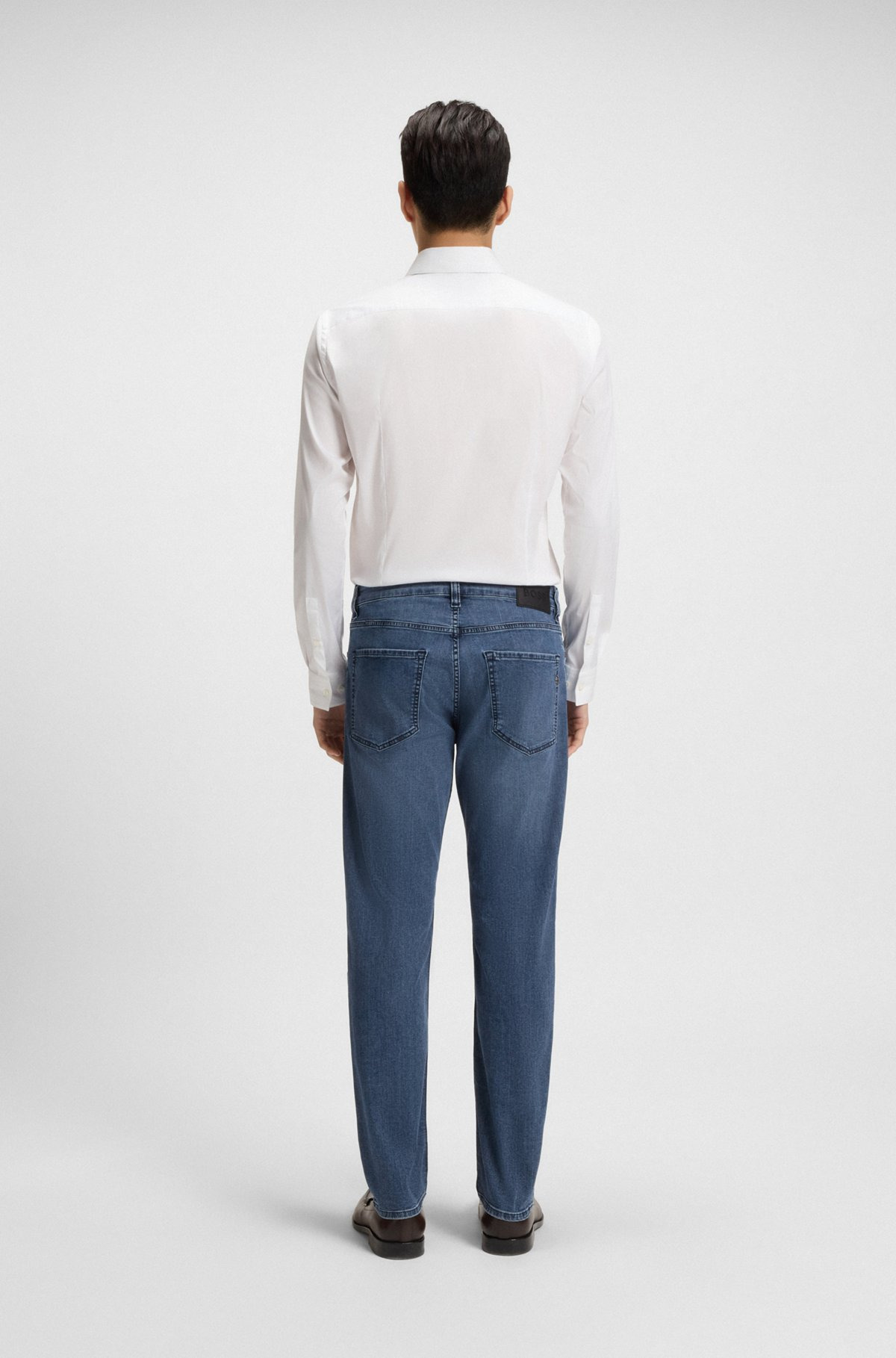 MAINE REGULAR-FIT JEANS IN BLUE PERFORMANCE DENIM - 4