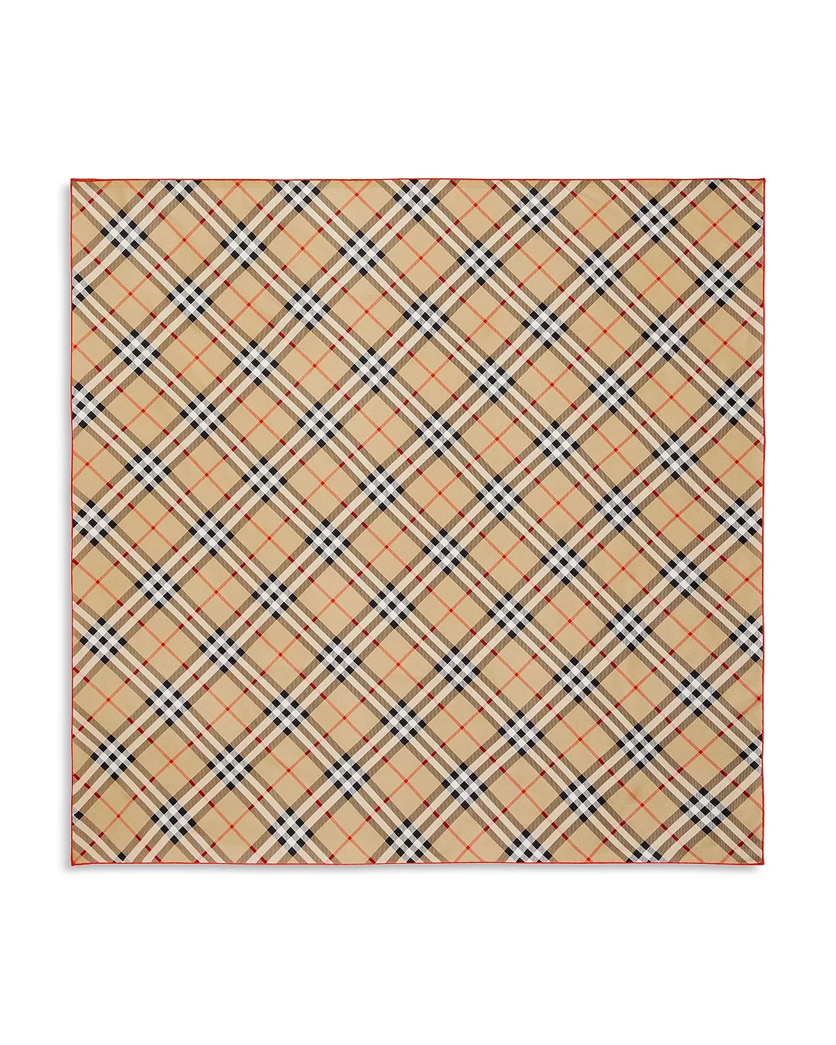 Check Silk Scarf - 6
