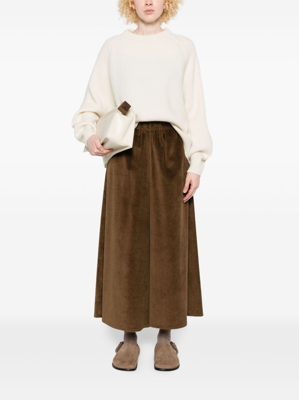 ribbed raglan sweater - 2