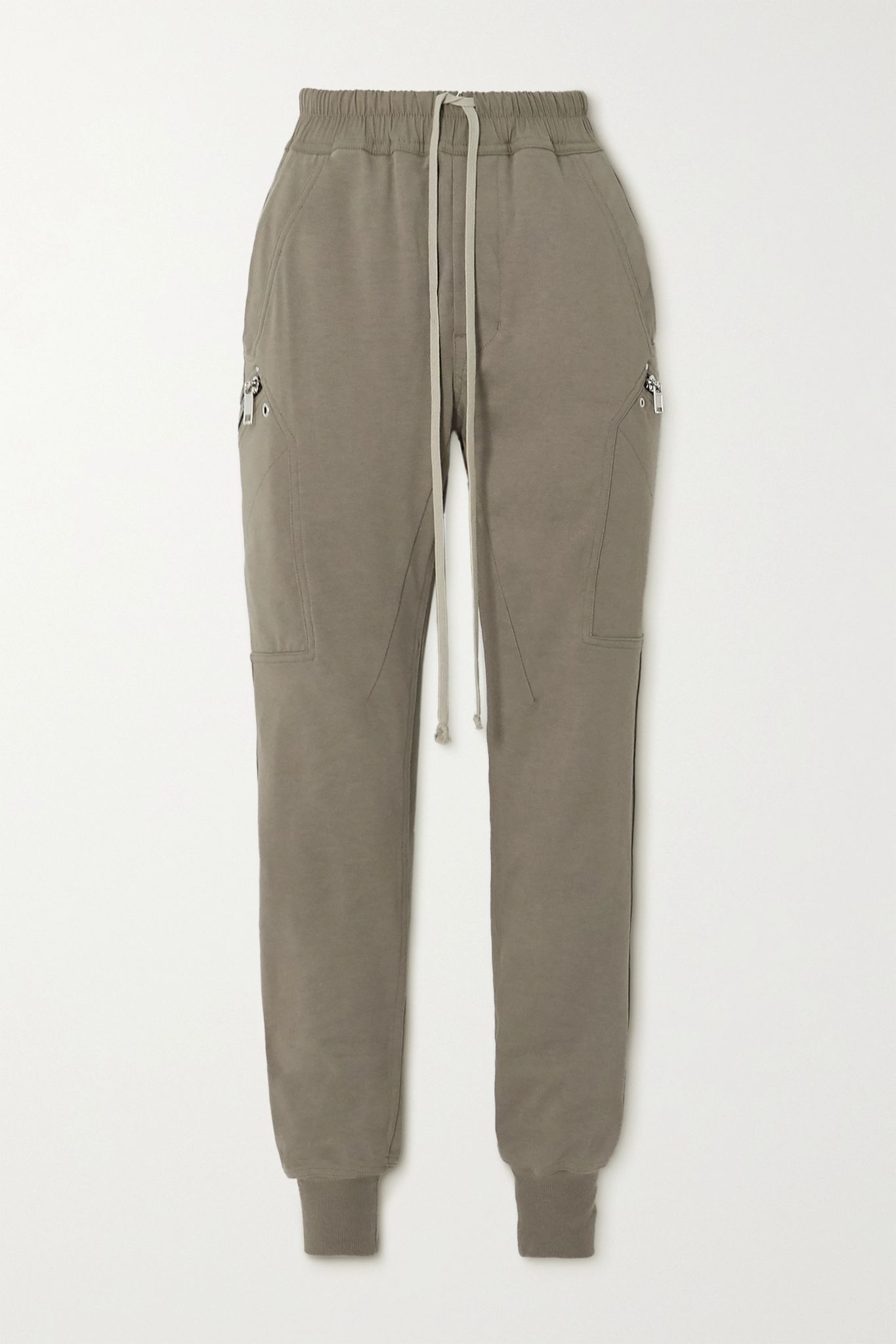 Stretch-cotton jersey track pants  - 1