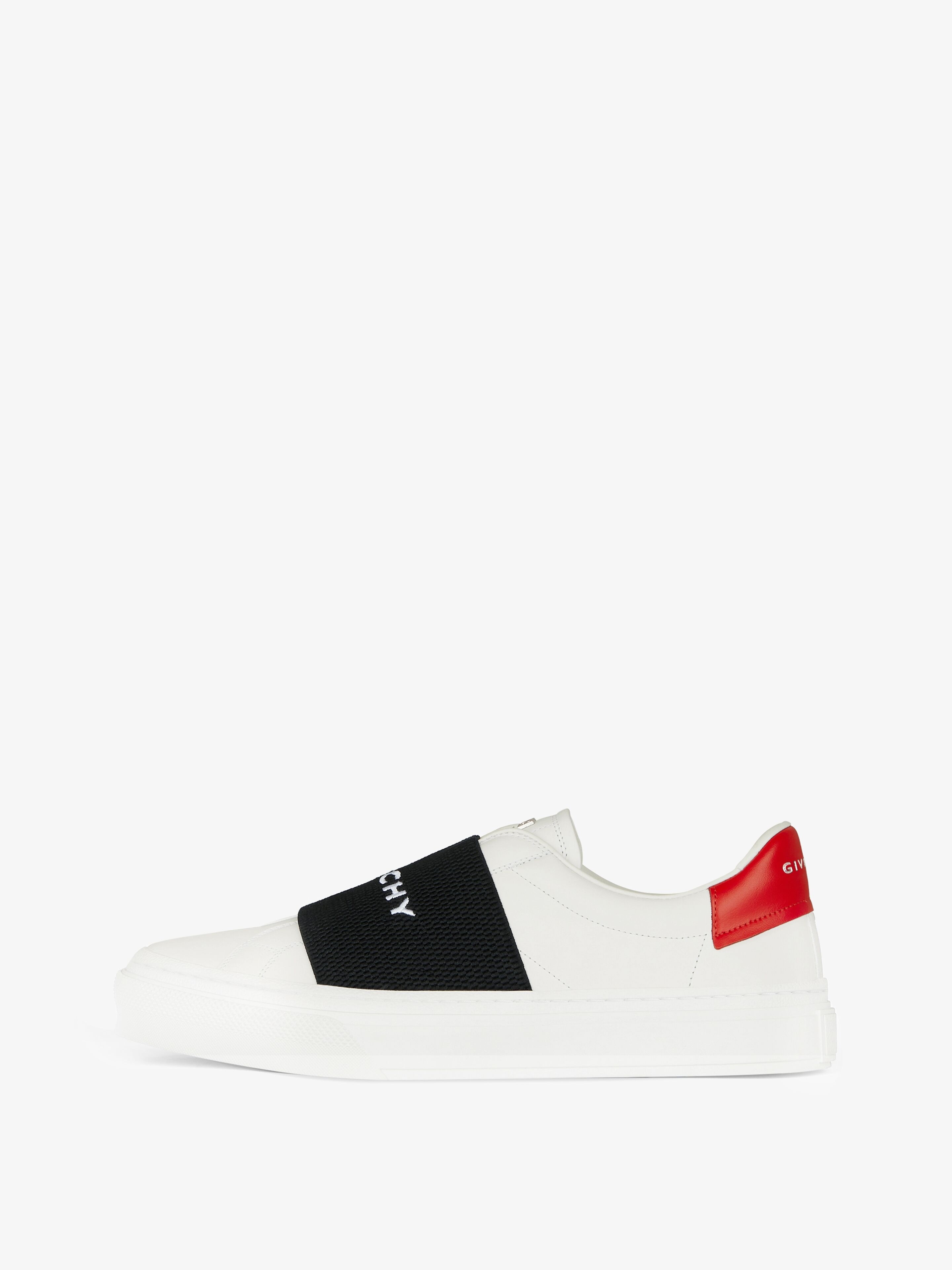 CITY SPORT SNEAKERS IN LEATHER WITH GIVENCHY STRAP - 3