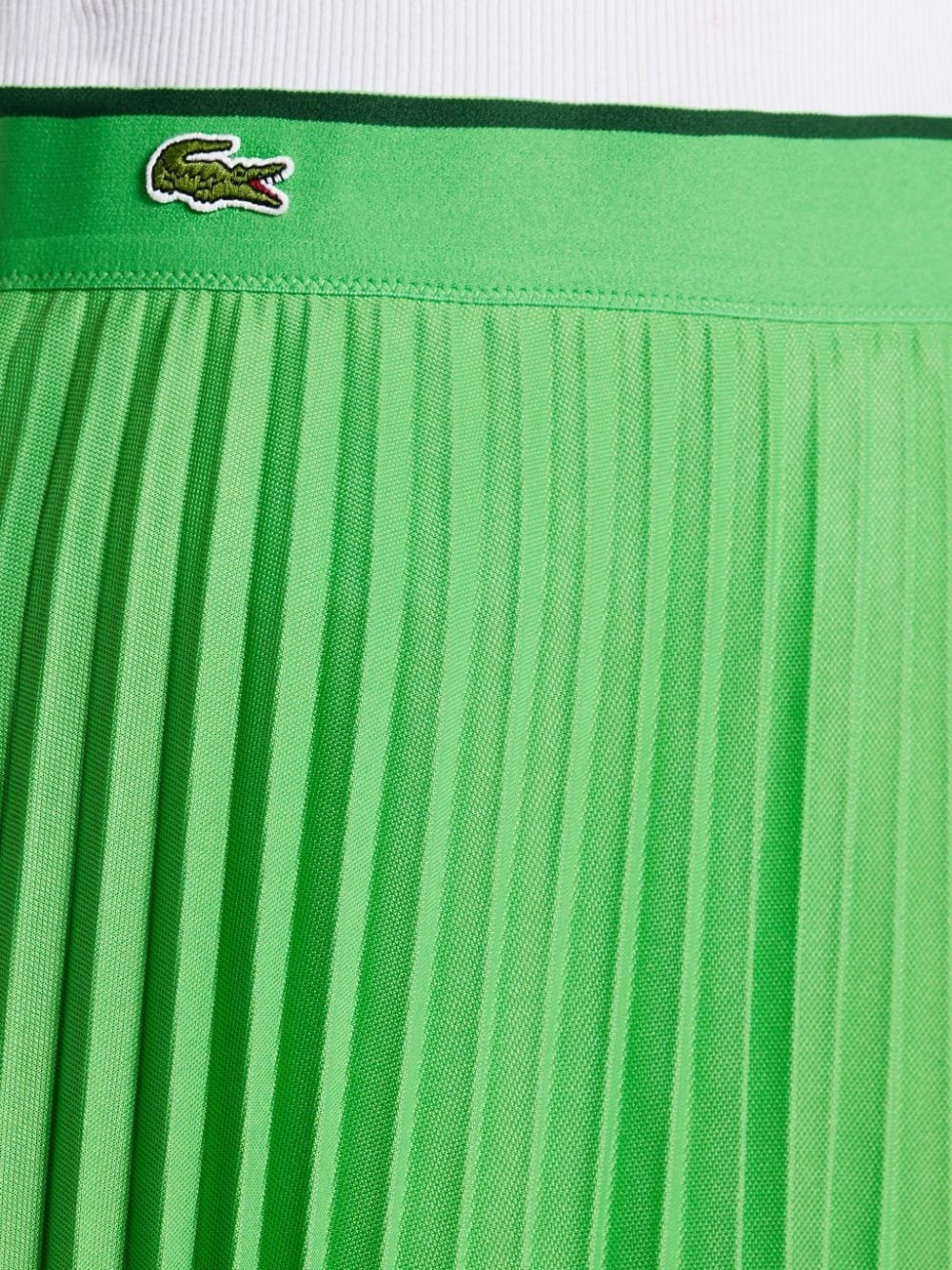 logo-appliquÃ© pleated mini tennis skirt - 5