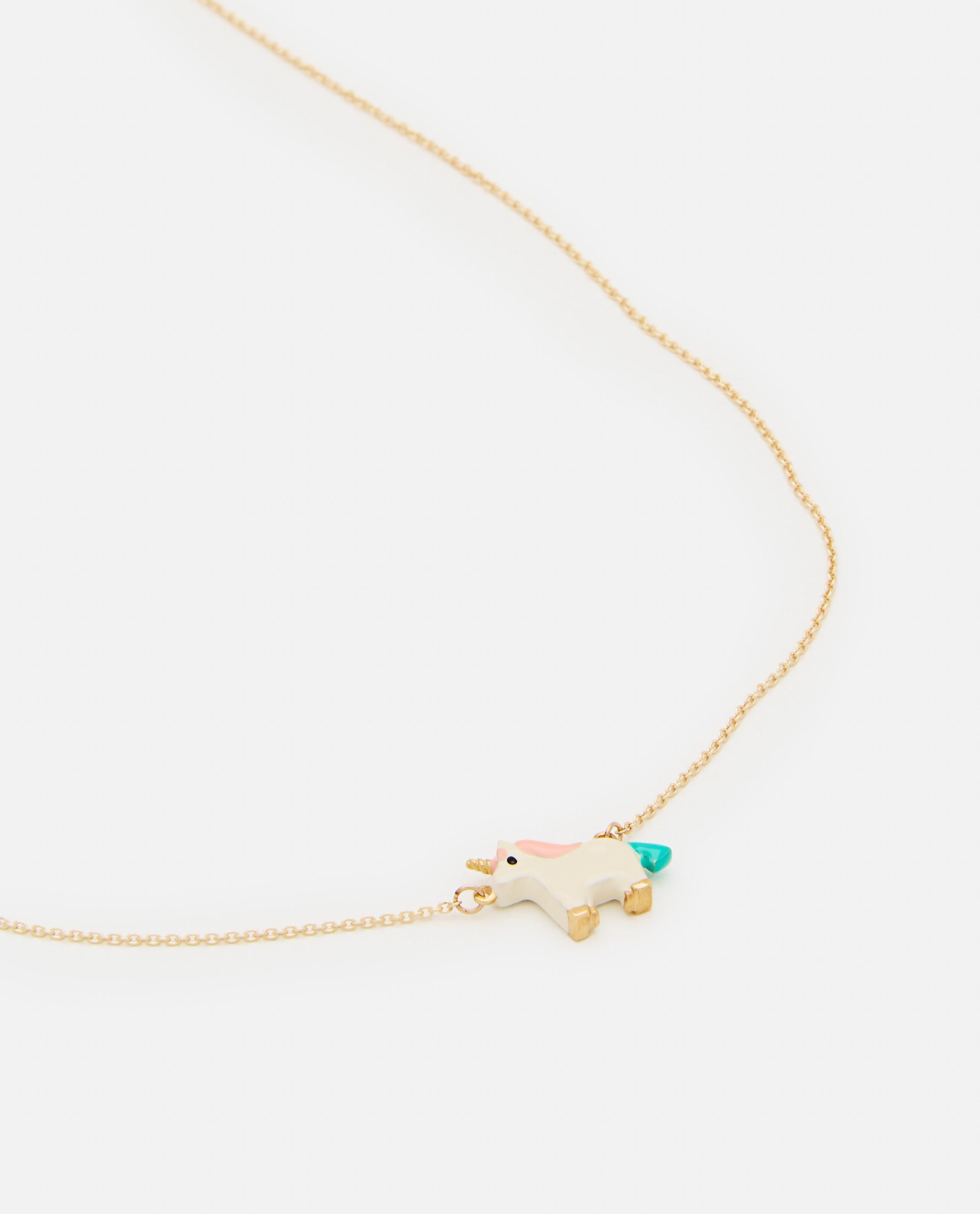 9K GOLD UNICORNIO ENAMEL NECKLACE - 2