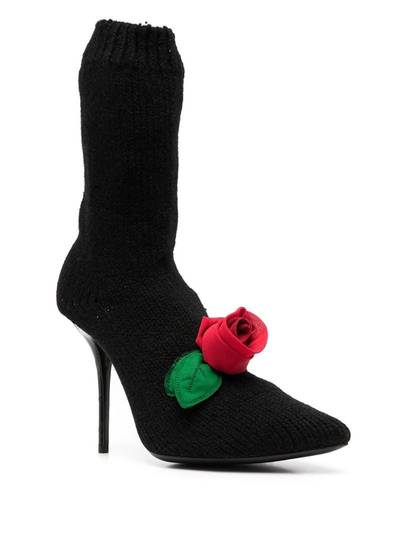 Dolce & Gabbana knitted style rose calf boots outlook