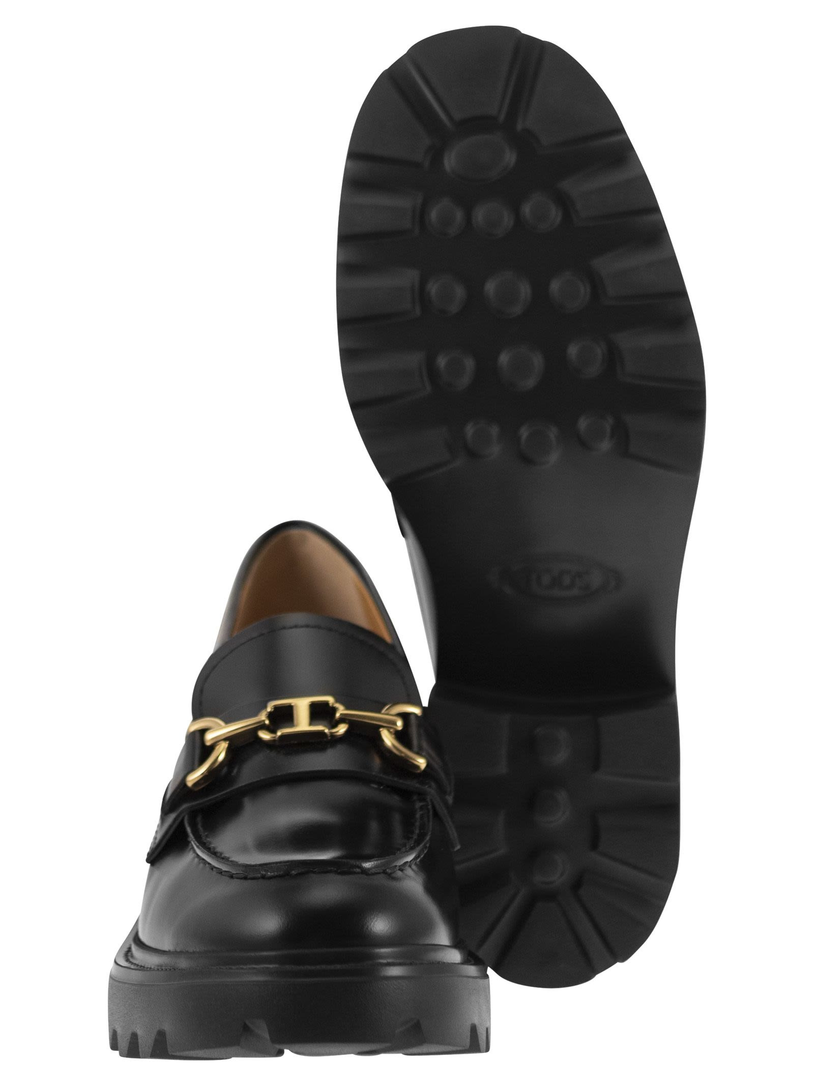 Tod's Women Leather Moccasin With Carrarmato Bottom - 5