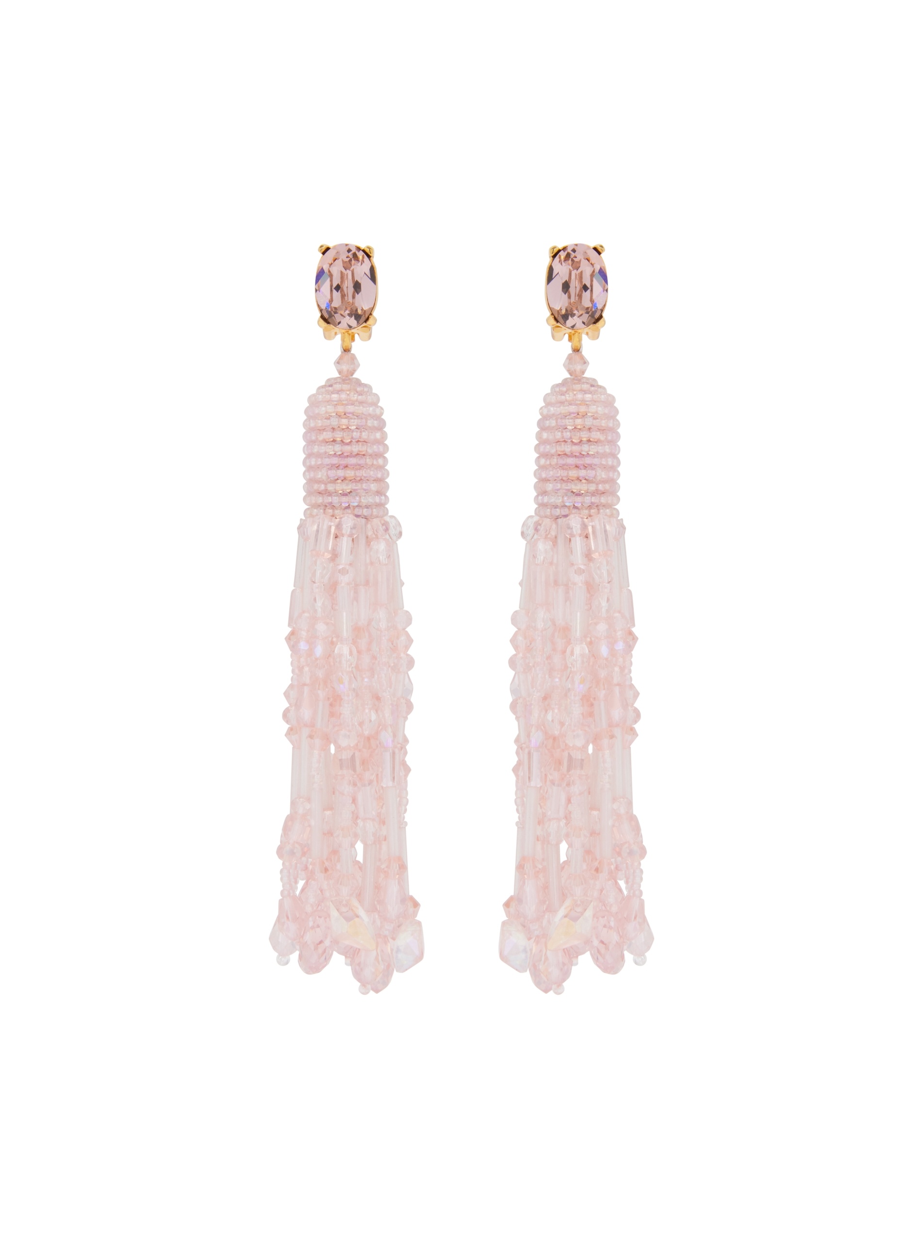 DRIPPING TASSEL CLIP-ON EARRINGS - 1