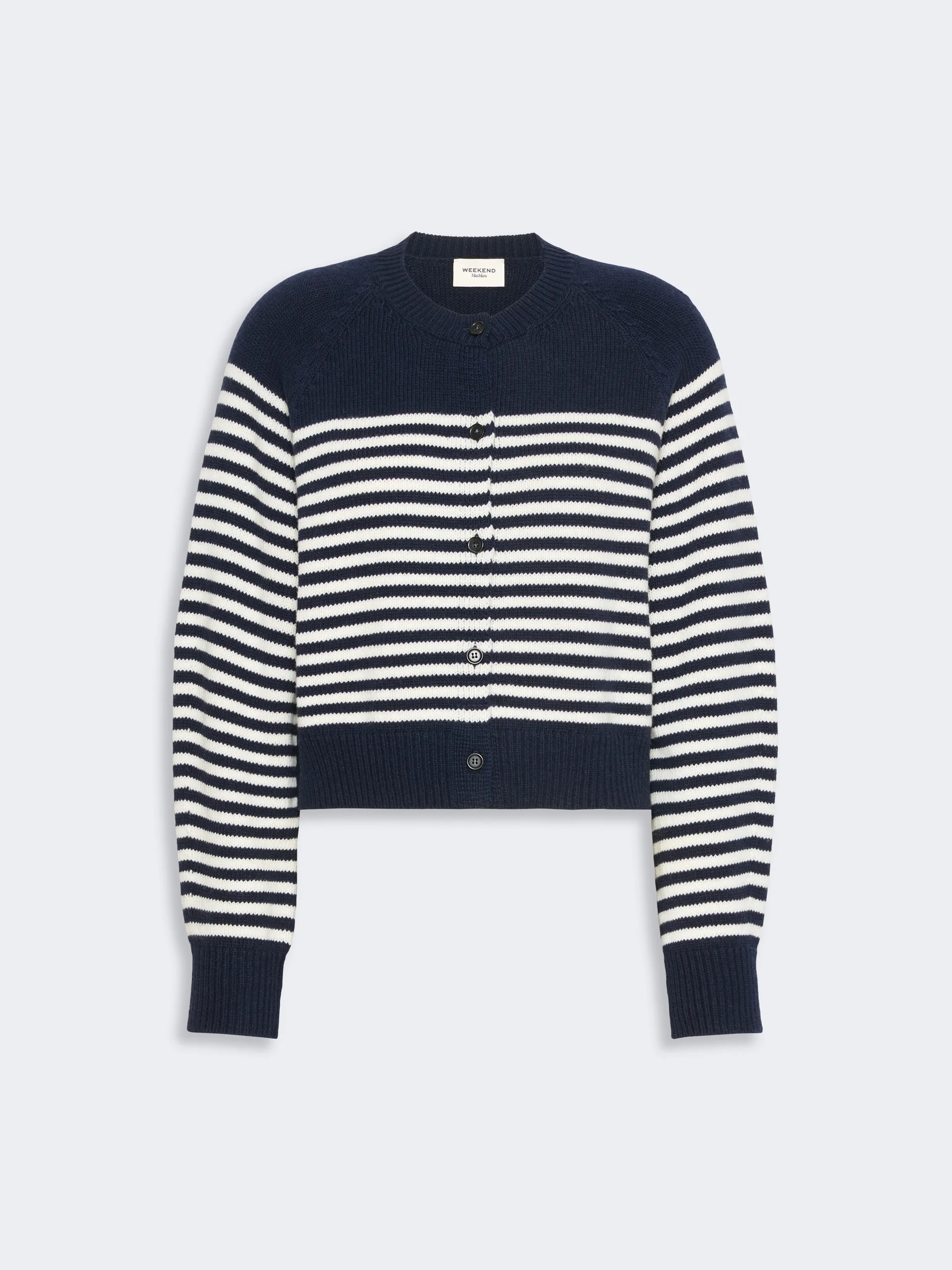 OMBROSA Wool yarn cardigan - NAVY - 1