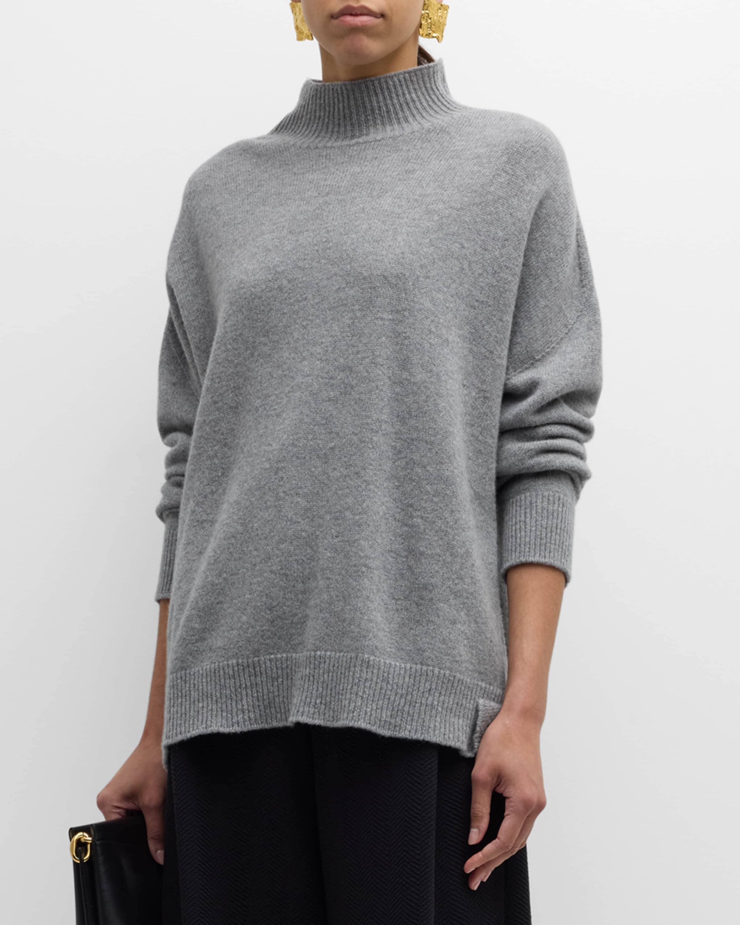 Turtleneck Wool-Cashmere Sweater - 2