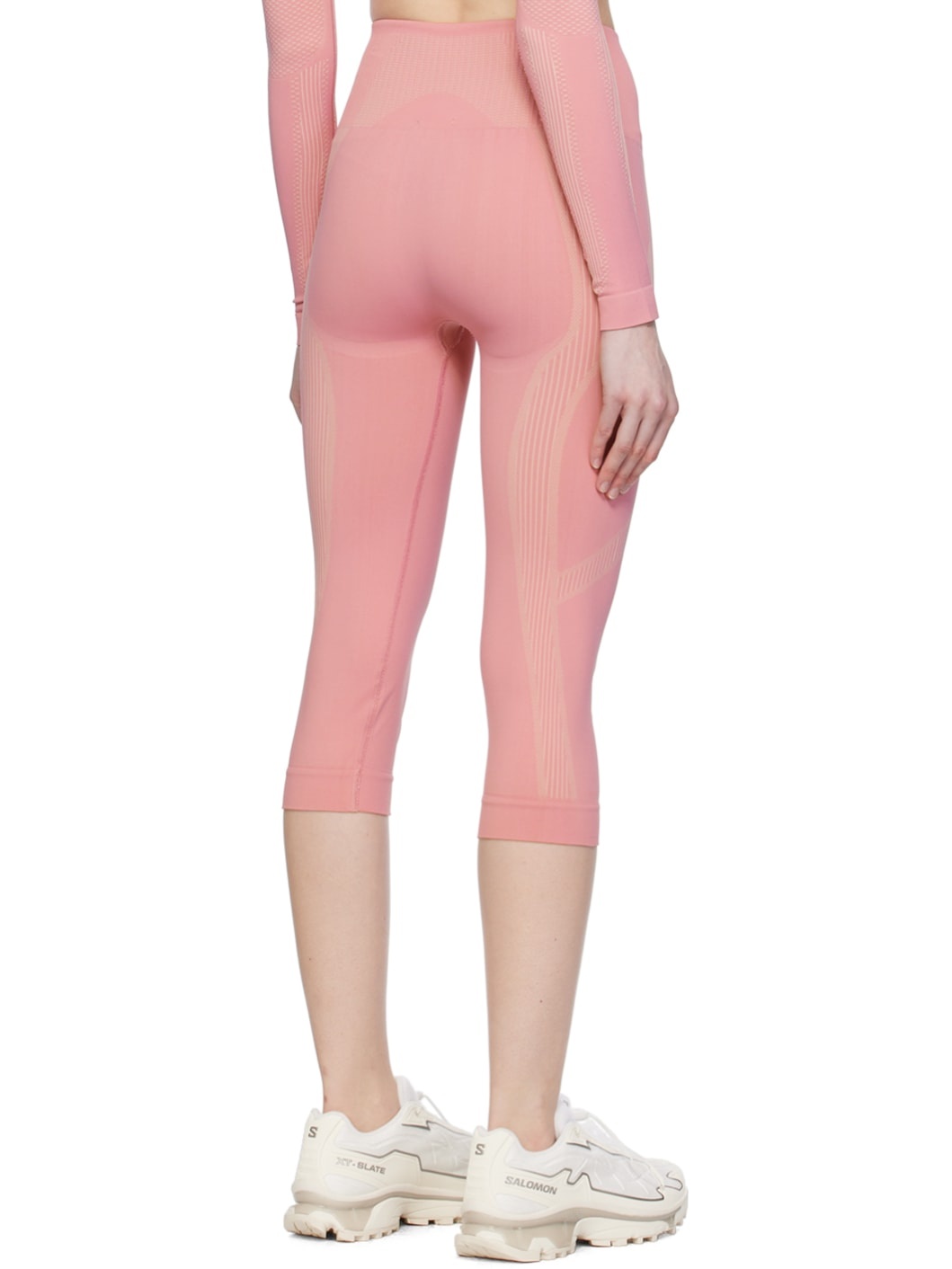 Pink Jacquard Leggings - 3