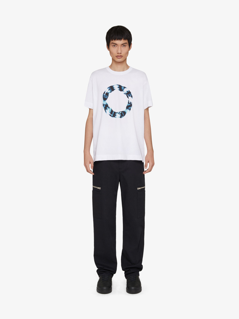 Givenchy OVERSIZED T-SHIRT IN COTTON WITH GIVENCHY CIRCLE PRINT outlook