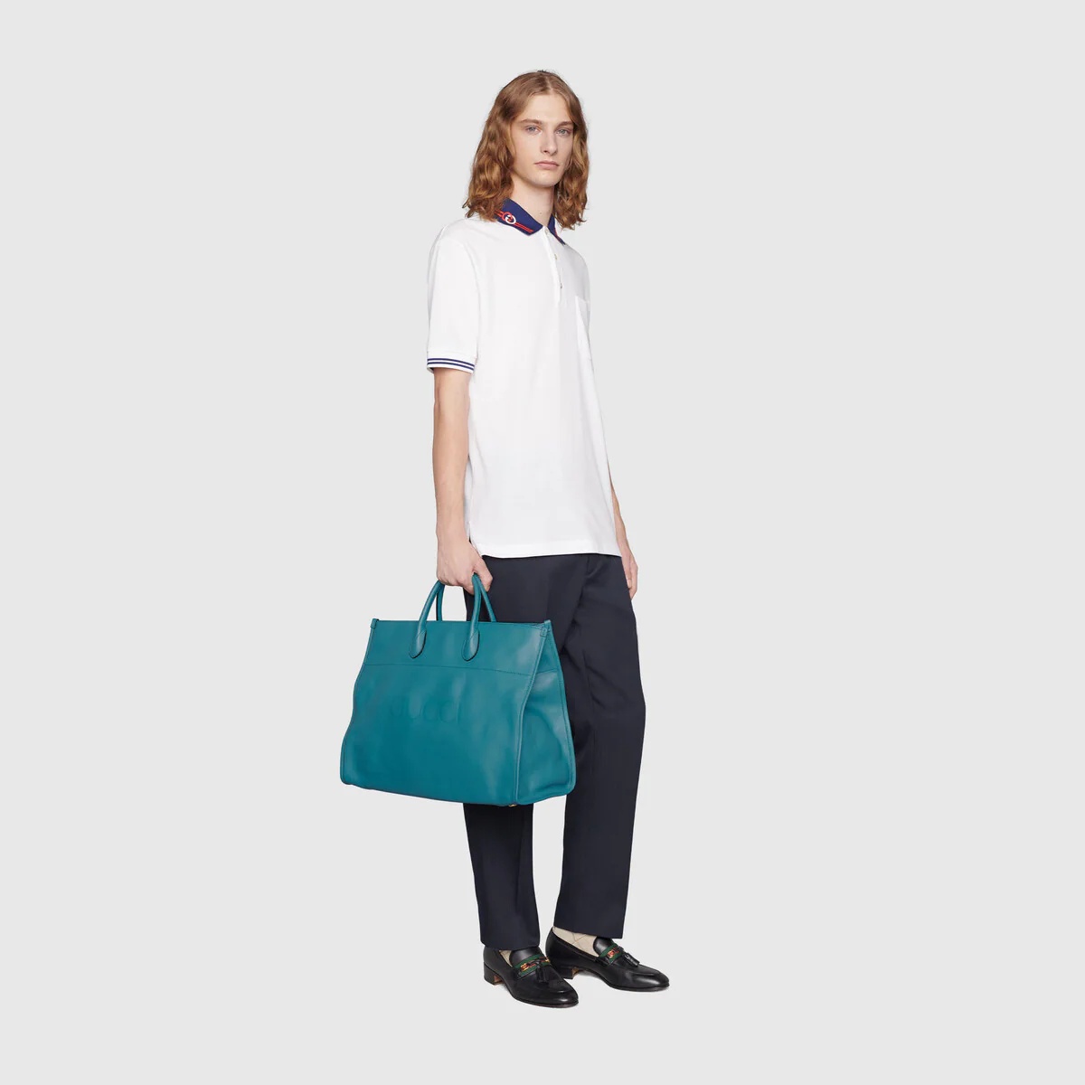 Large tote with Gucci logo - 5