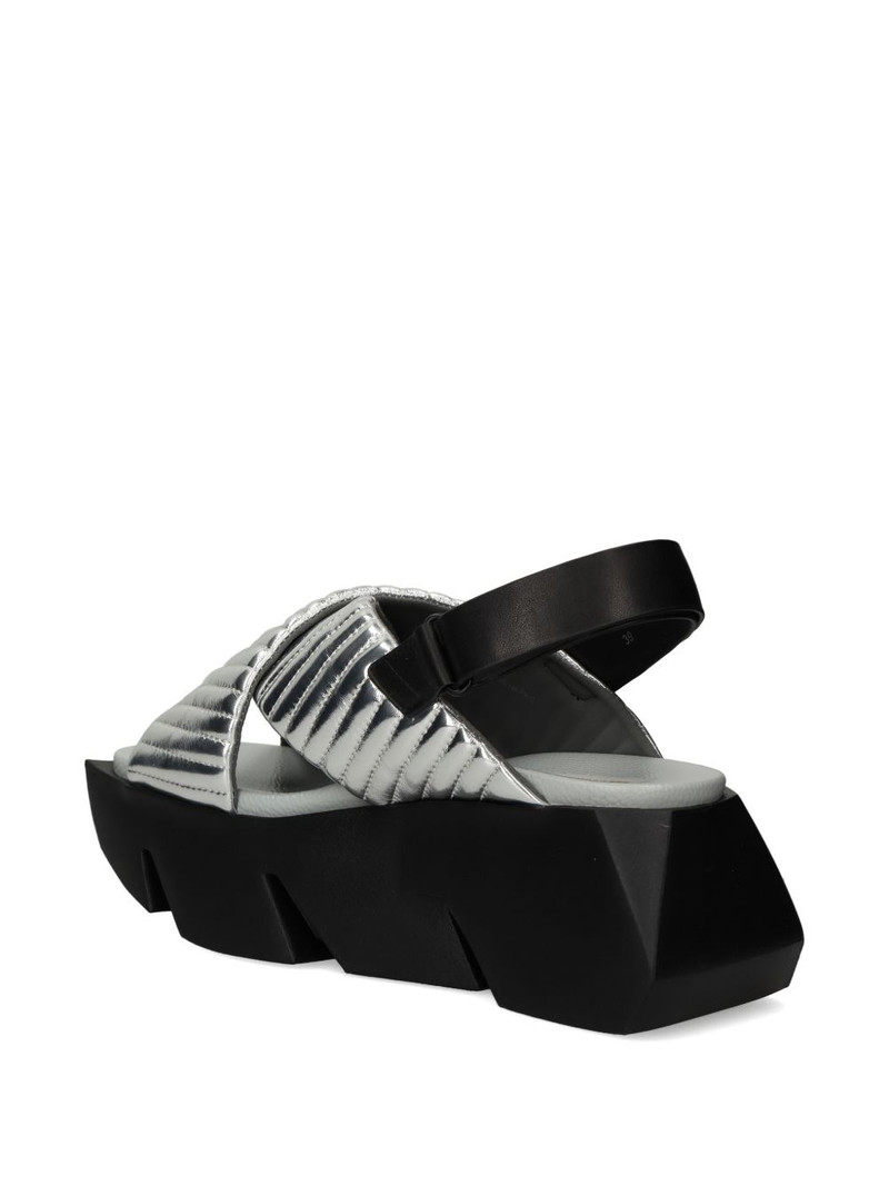Bull Puffier quilted crossover-strap sandals 3