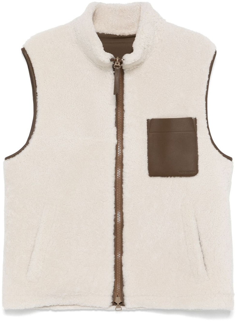 shearling gilet 1