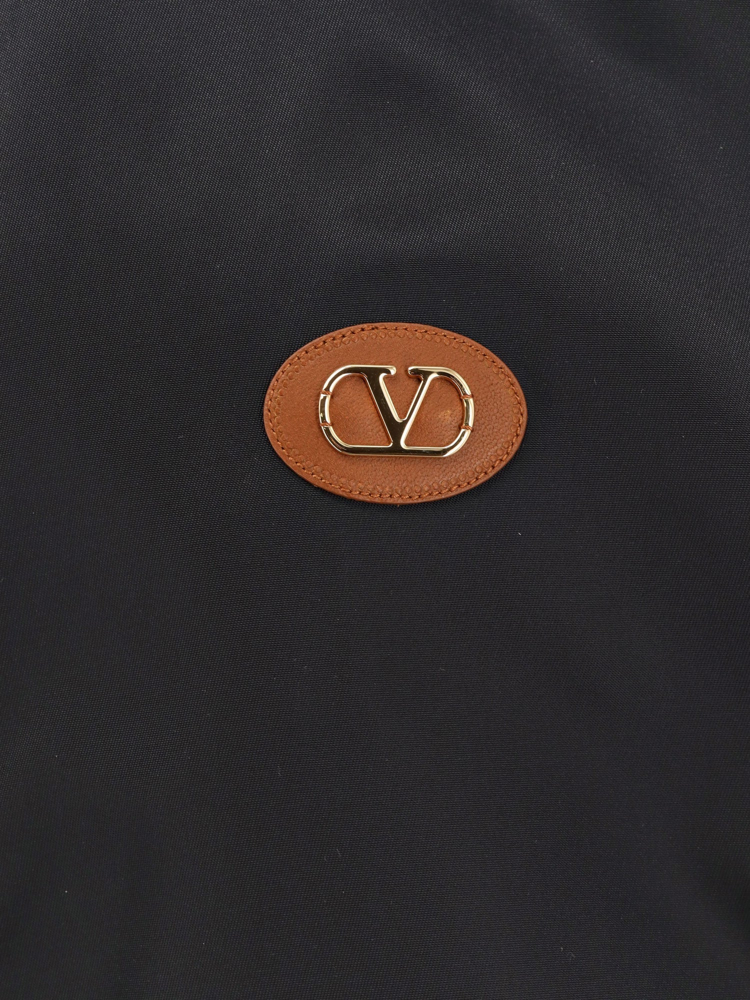 Valentino Nylon Bomber With Leather Patch And Vlogo Detail - 4