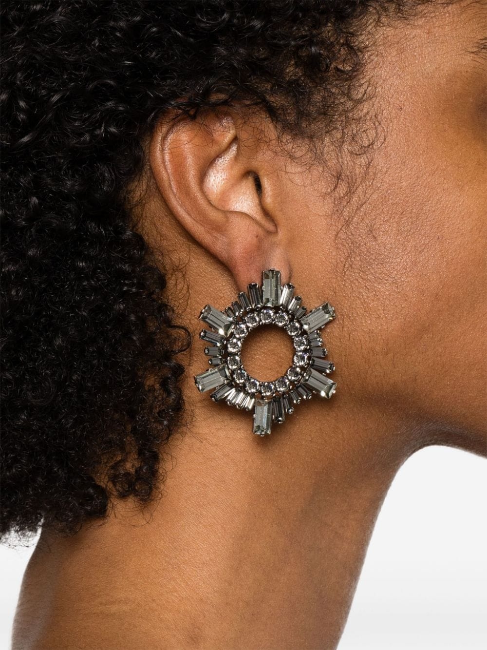 Begum crystal-embellished earrings - 2