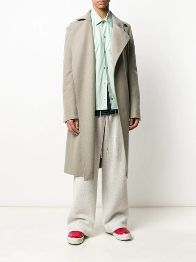 Rick Owens belted trenchcoat outlook