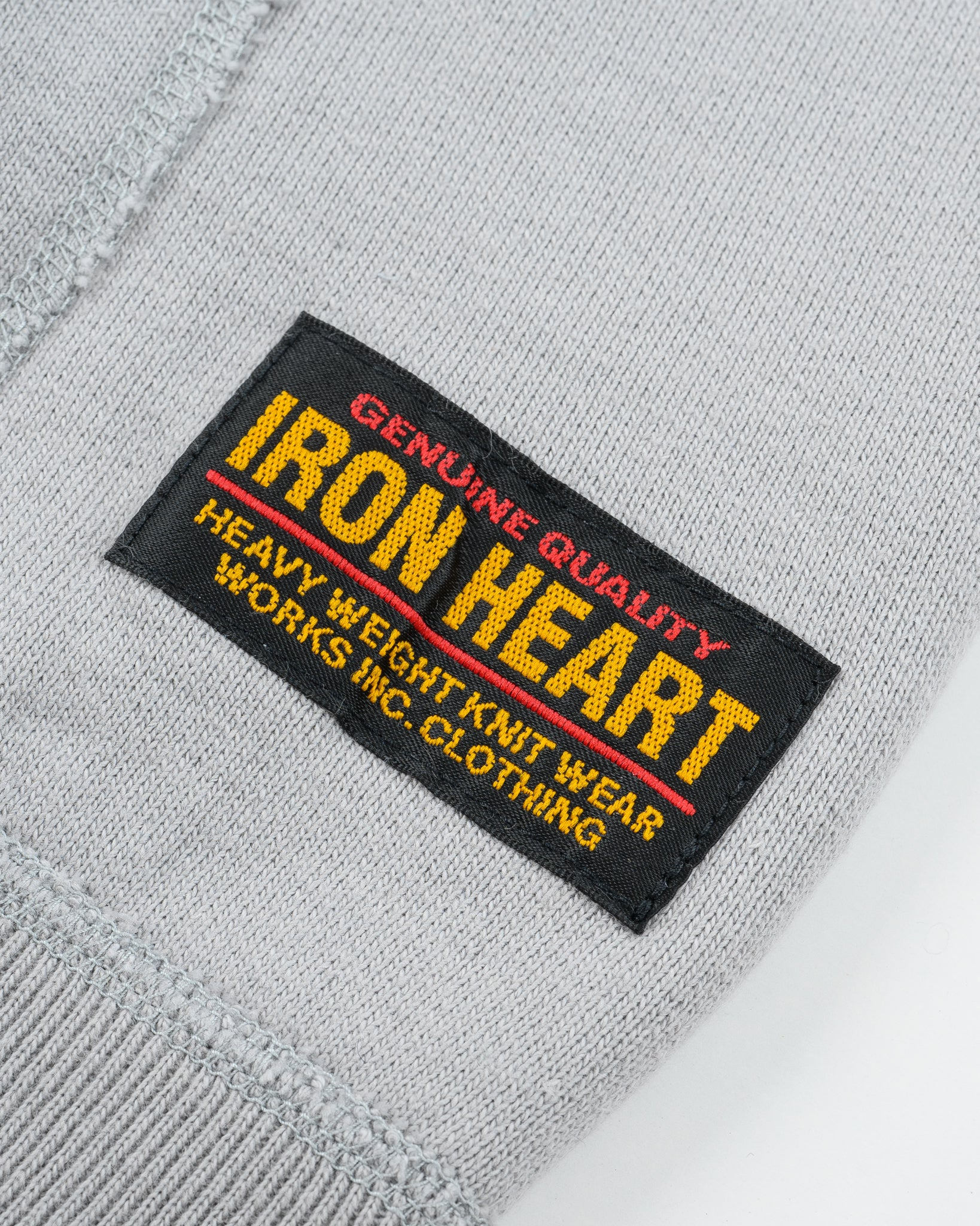IHSW-10-GRY 14oz Ultra Heavyweight Loopwheel Cotton Zip Up Hoodie - Grey - 11