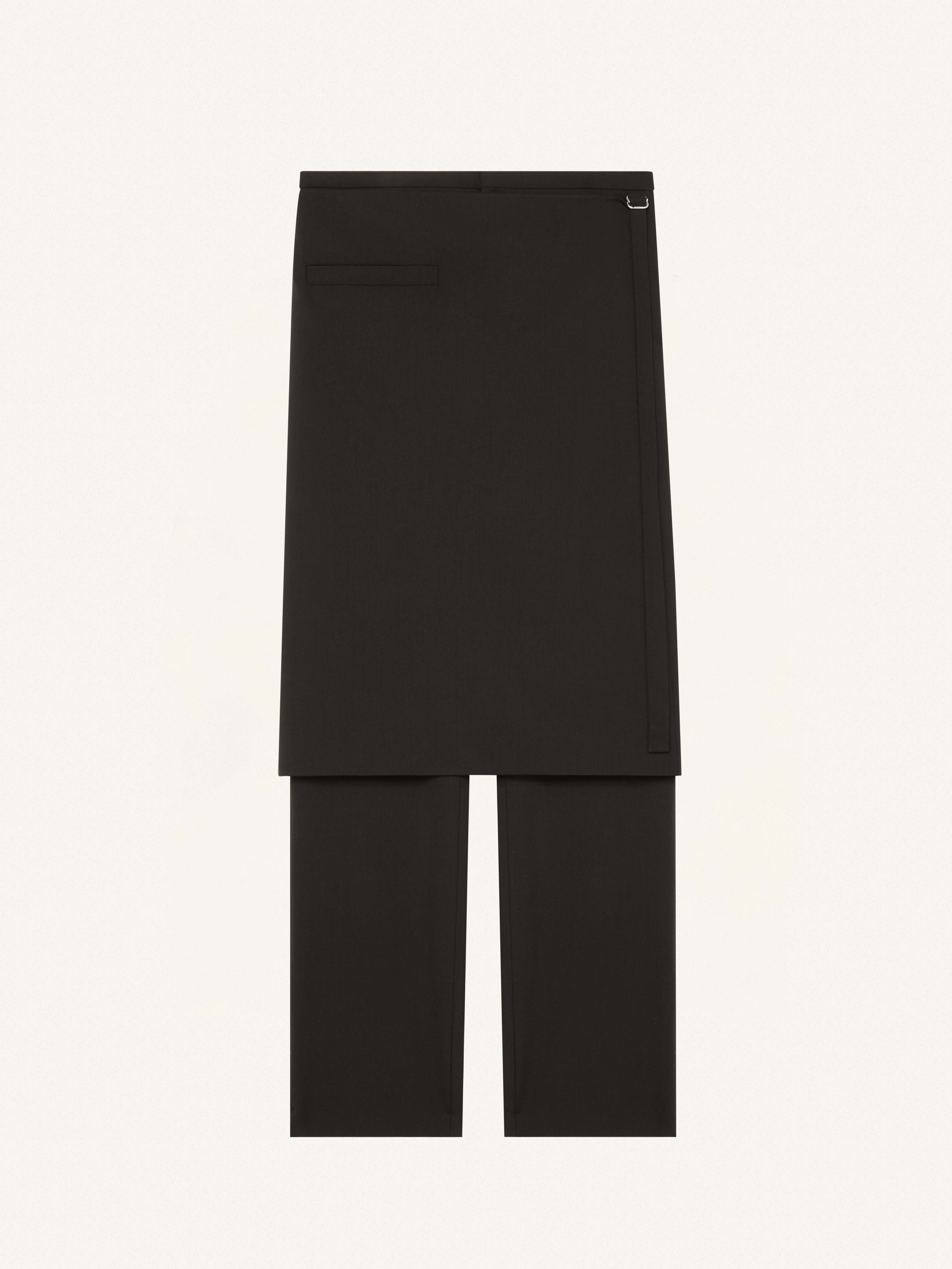 OVERSKIRT WOOL TAILORED PANTS - 1