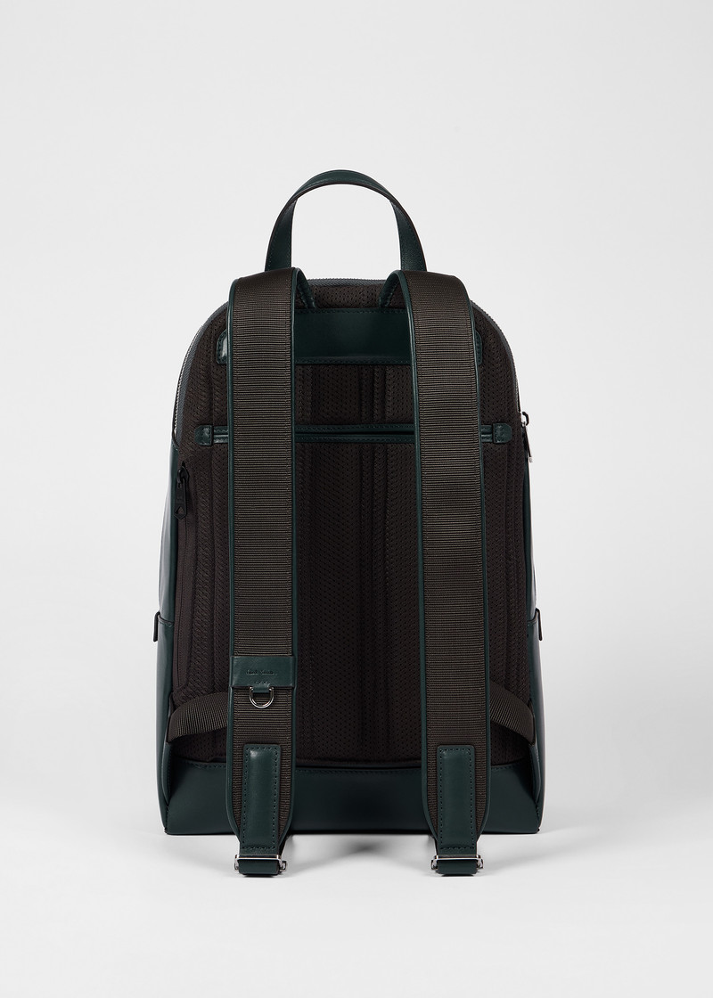 Teal Leather Backpack 5