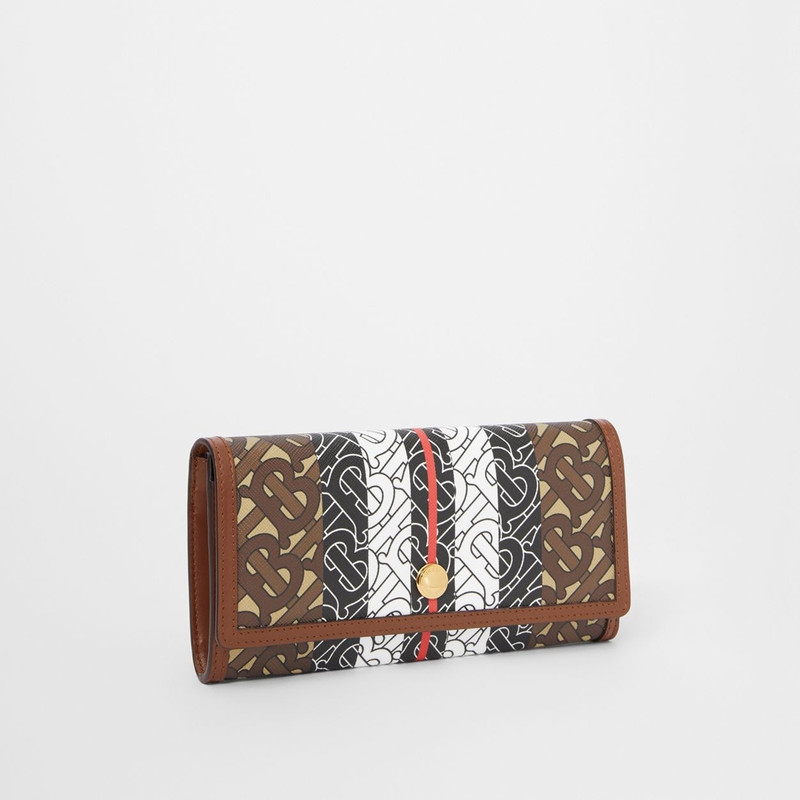 Monogram Stripe Continental Wallet 5
