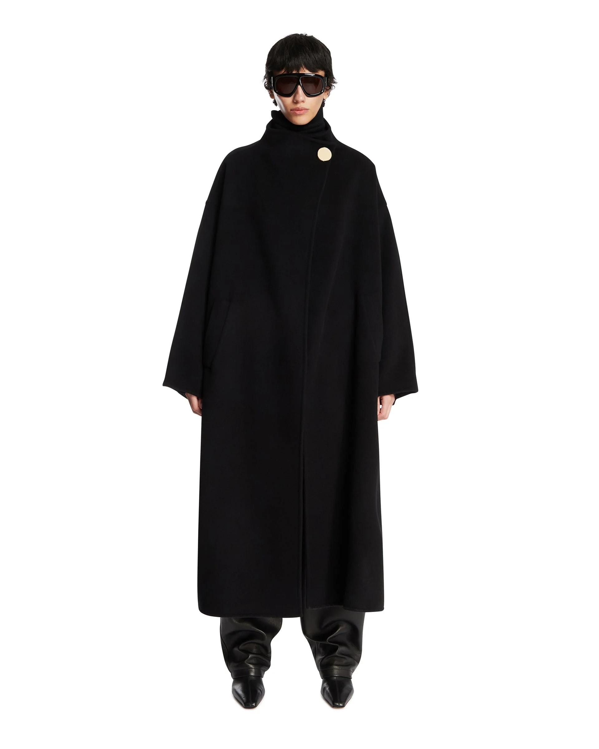 Black North Oversized Coat - 1