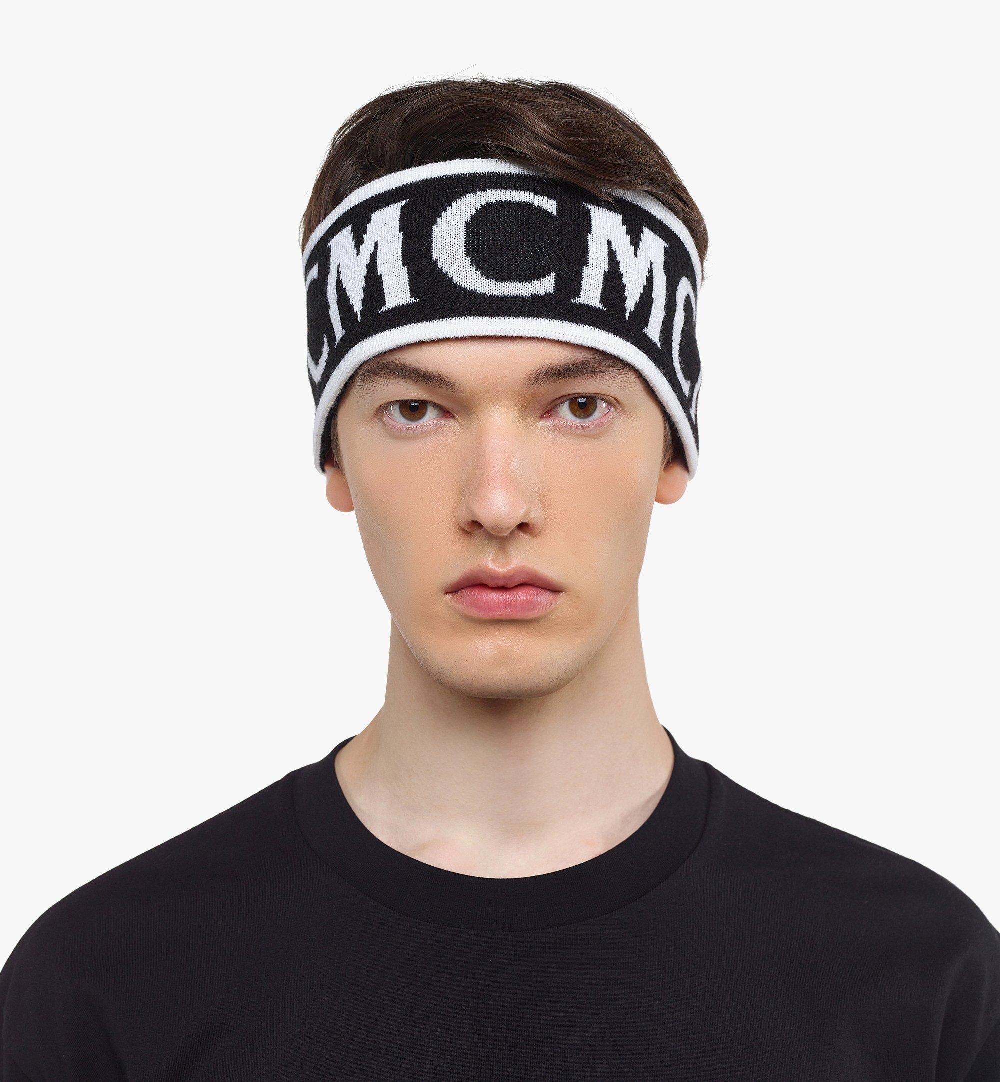 MCM Monogram Jacquard Wool Headband - 7