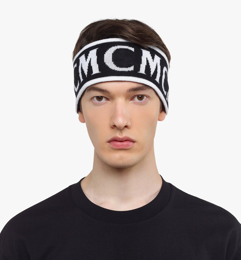 MCM Monogram Jacquard Wool Headband 7