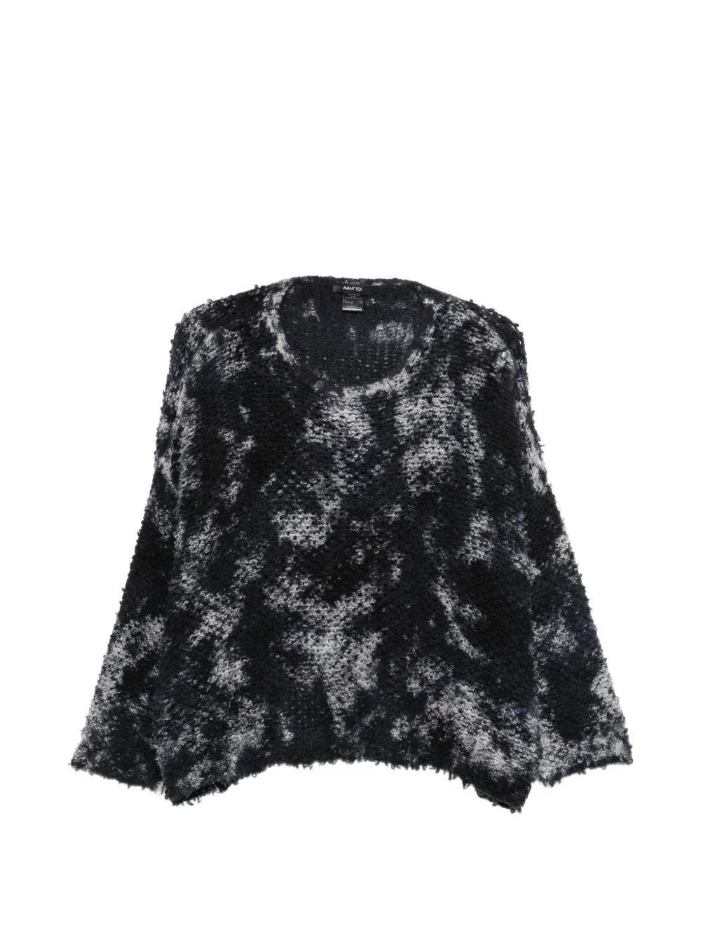 bouclé tie-dye sweater - 1