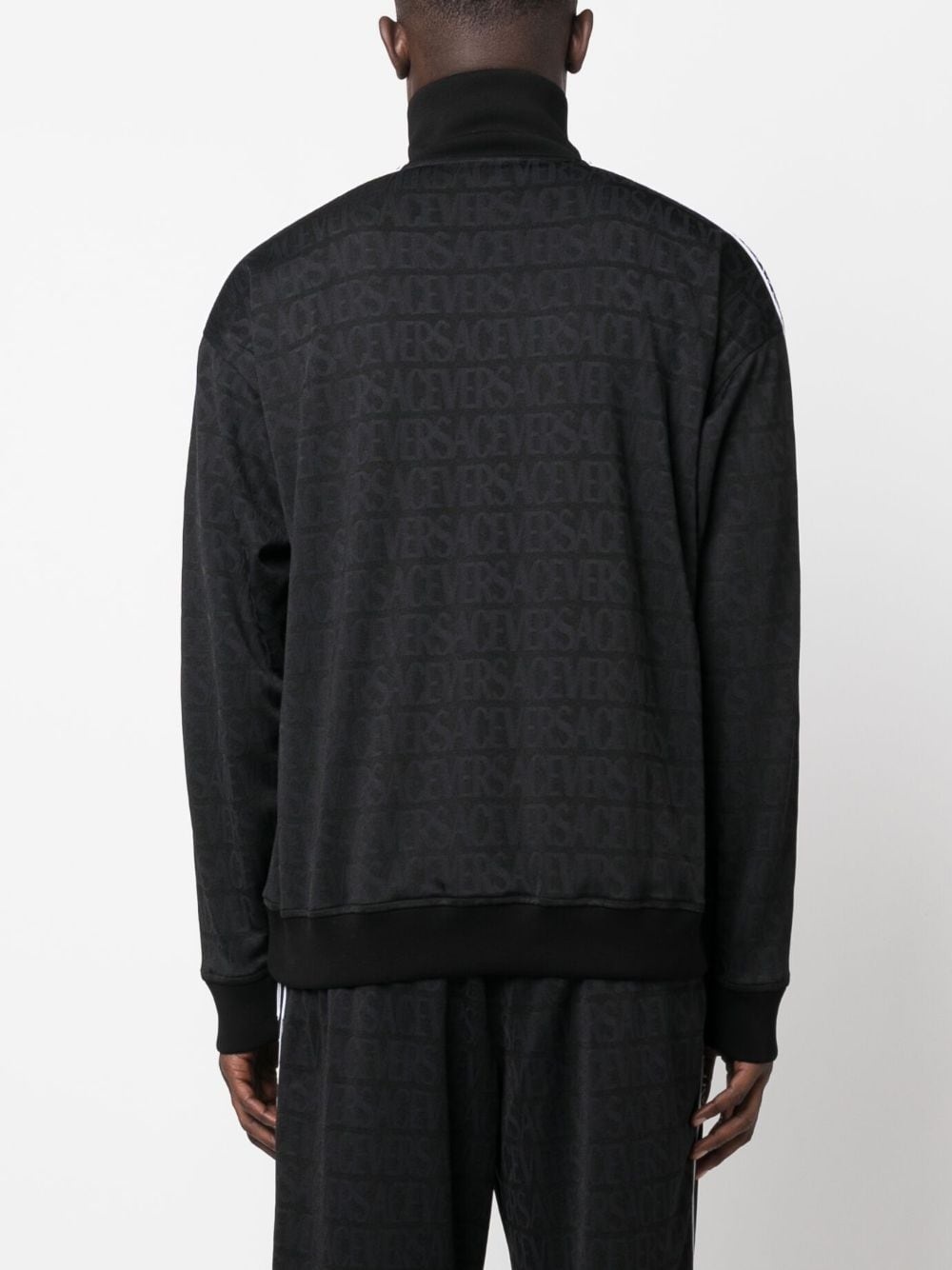 Allover-pattern cotton track jacket - 4