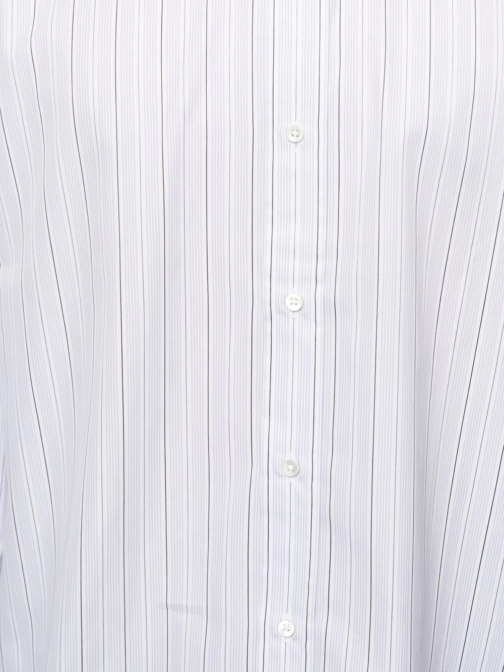 vertical-stripe cotton shirt - 5