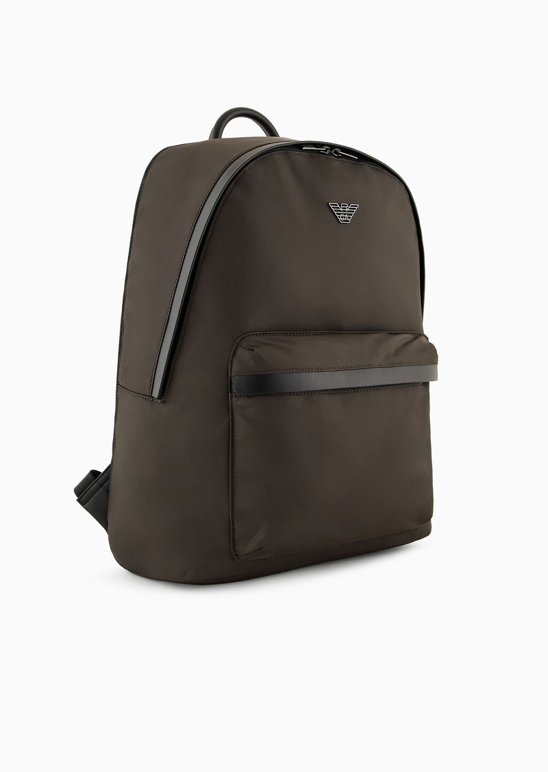 EMPORIO ARMANI ASV recycled nylon backpack outlook