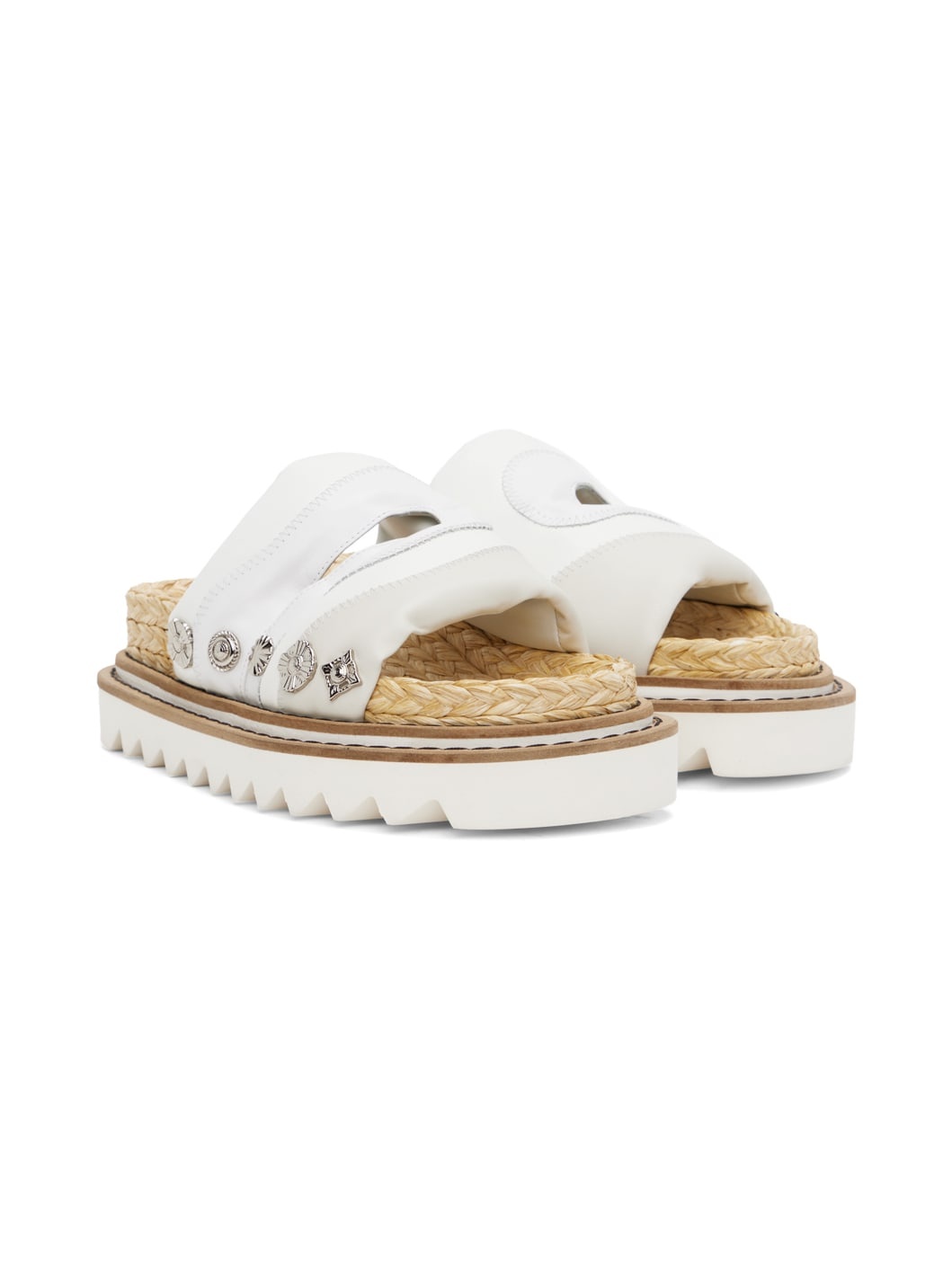 Off-White Embellished Sandals - 4