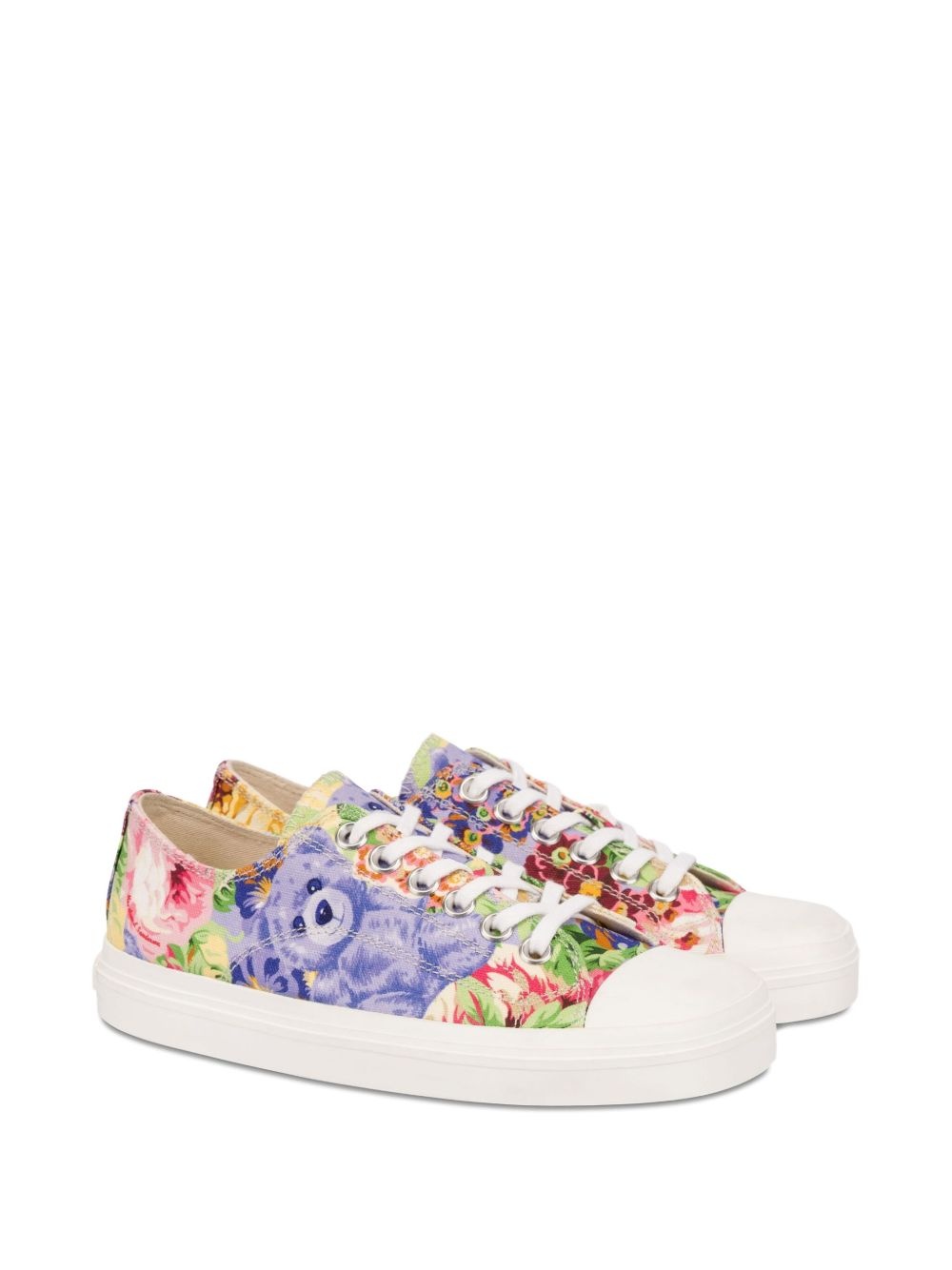 Teddy-Bear-print sneakers - 2