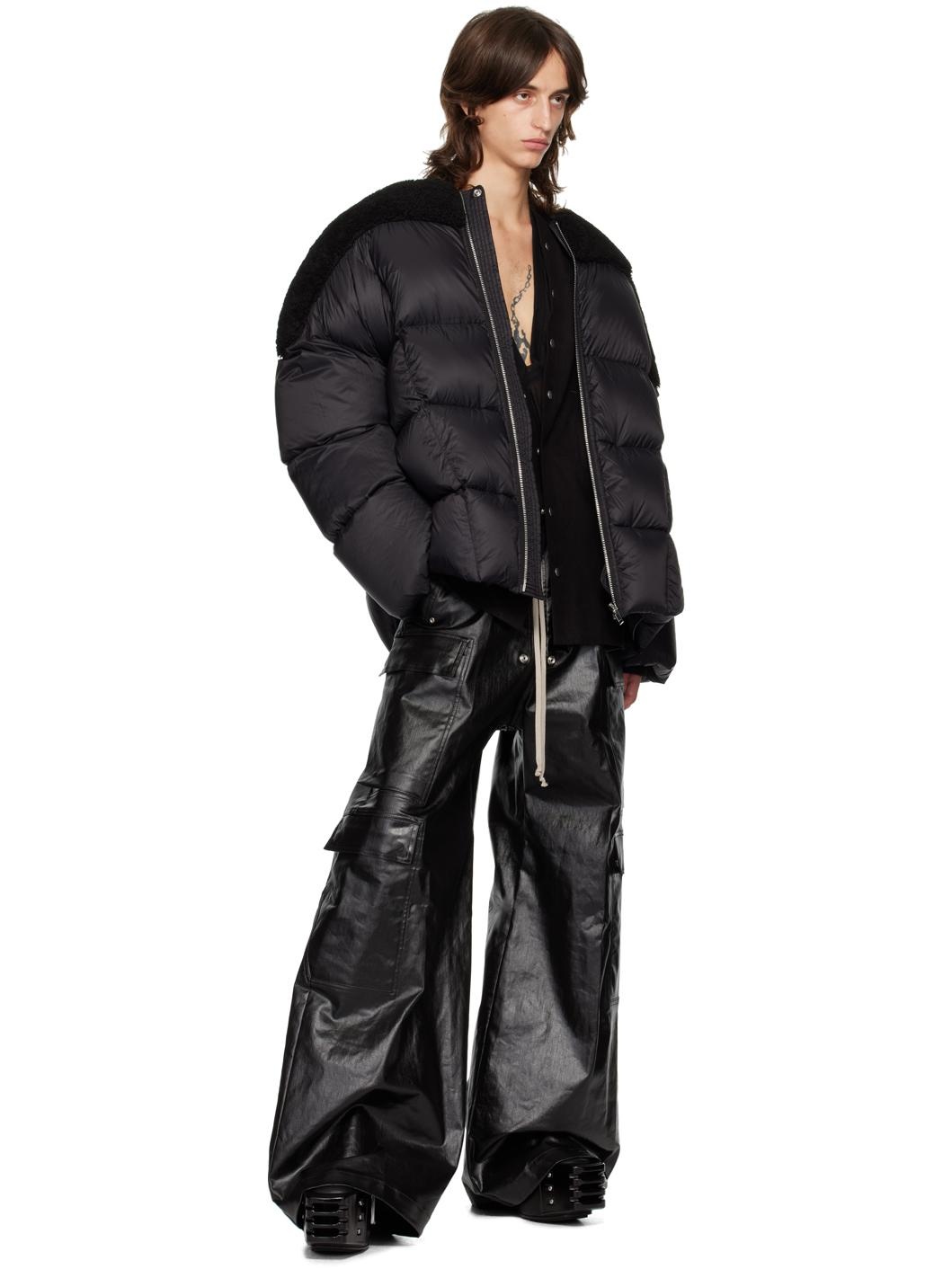 Black Porterville Flight Shearling Down Jacket - 4