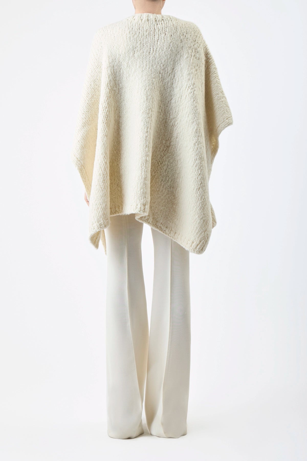 Lyla Poncho in Welfat Cashmere - 4