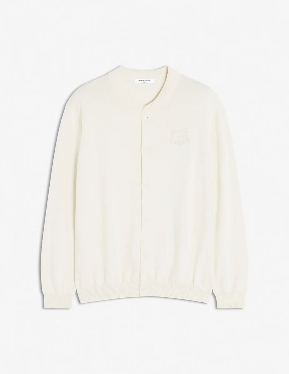 BOLD FOX HEAD EMBROIDERED KNITTED BLOUSON - 1