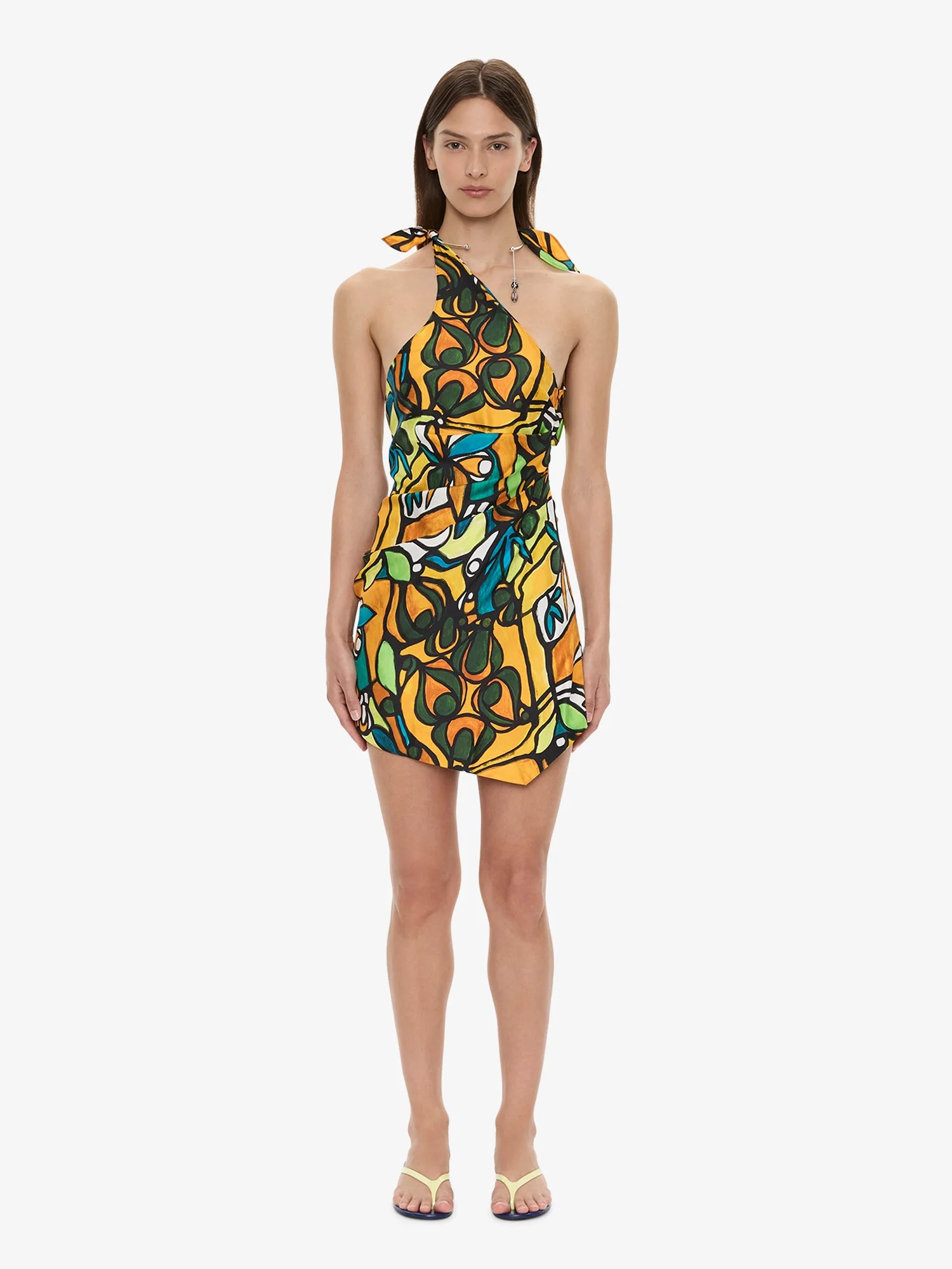 Tropic Nouveau Scarf Mini Dress - 1