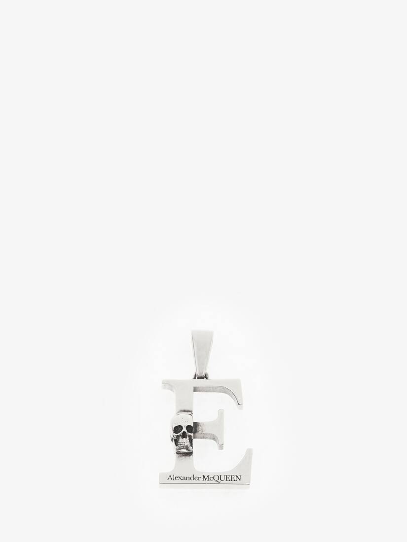 Alphabet Pendant in Antique Silver - 1