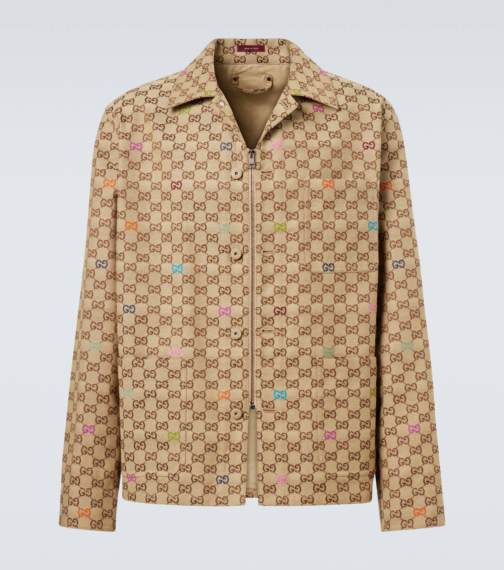 GG Canvas cotton-blend jacket - 1