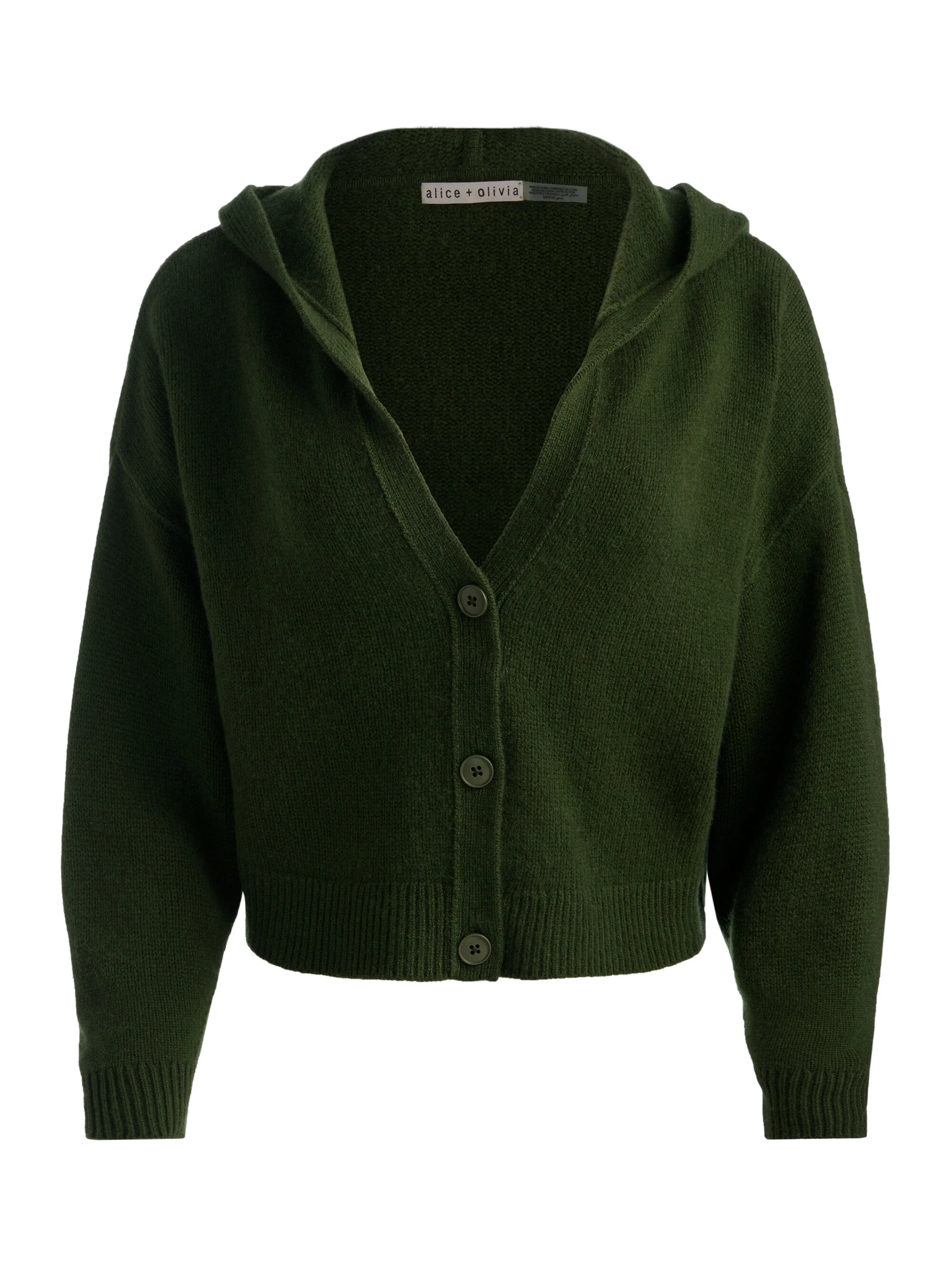 COREY HOODED CASHMERE CARDIGAN - 1