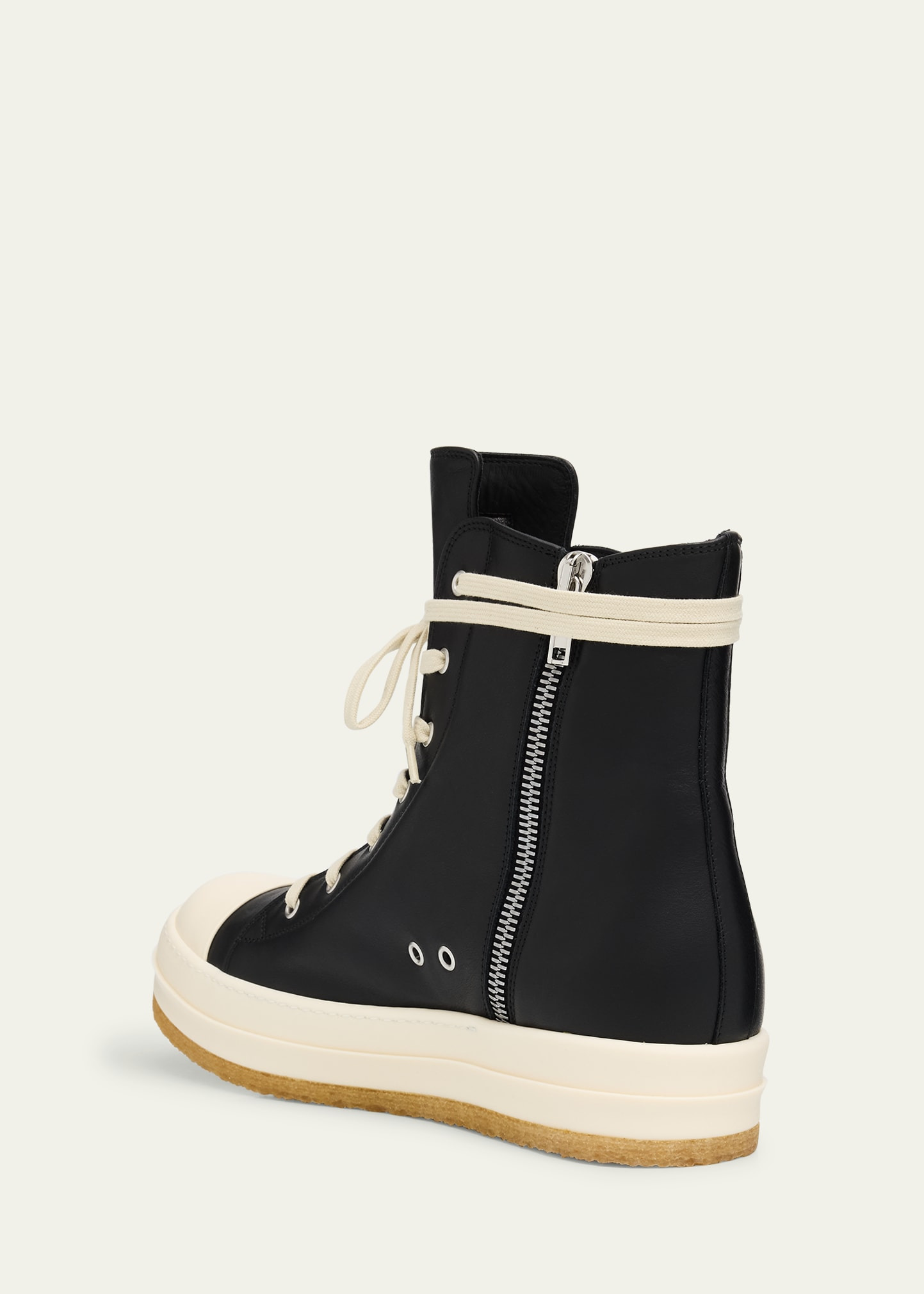 Men's Creep Leather High-Top Sneakers - 4