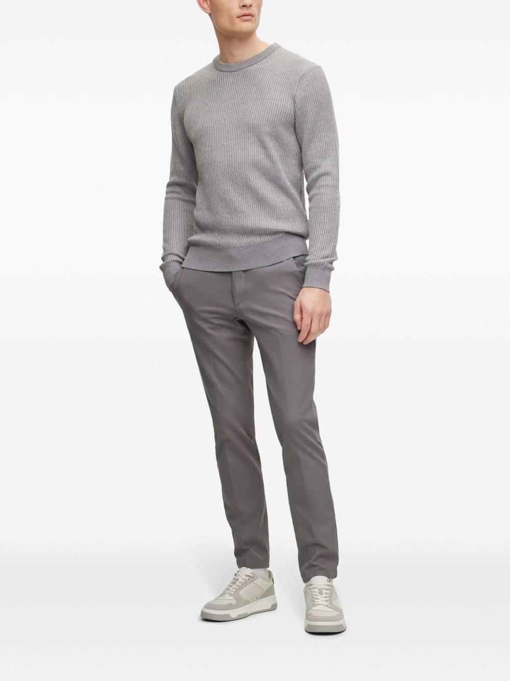 slim-cut chino trousers - 2