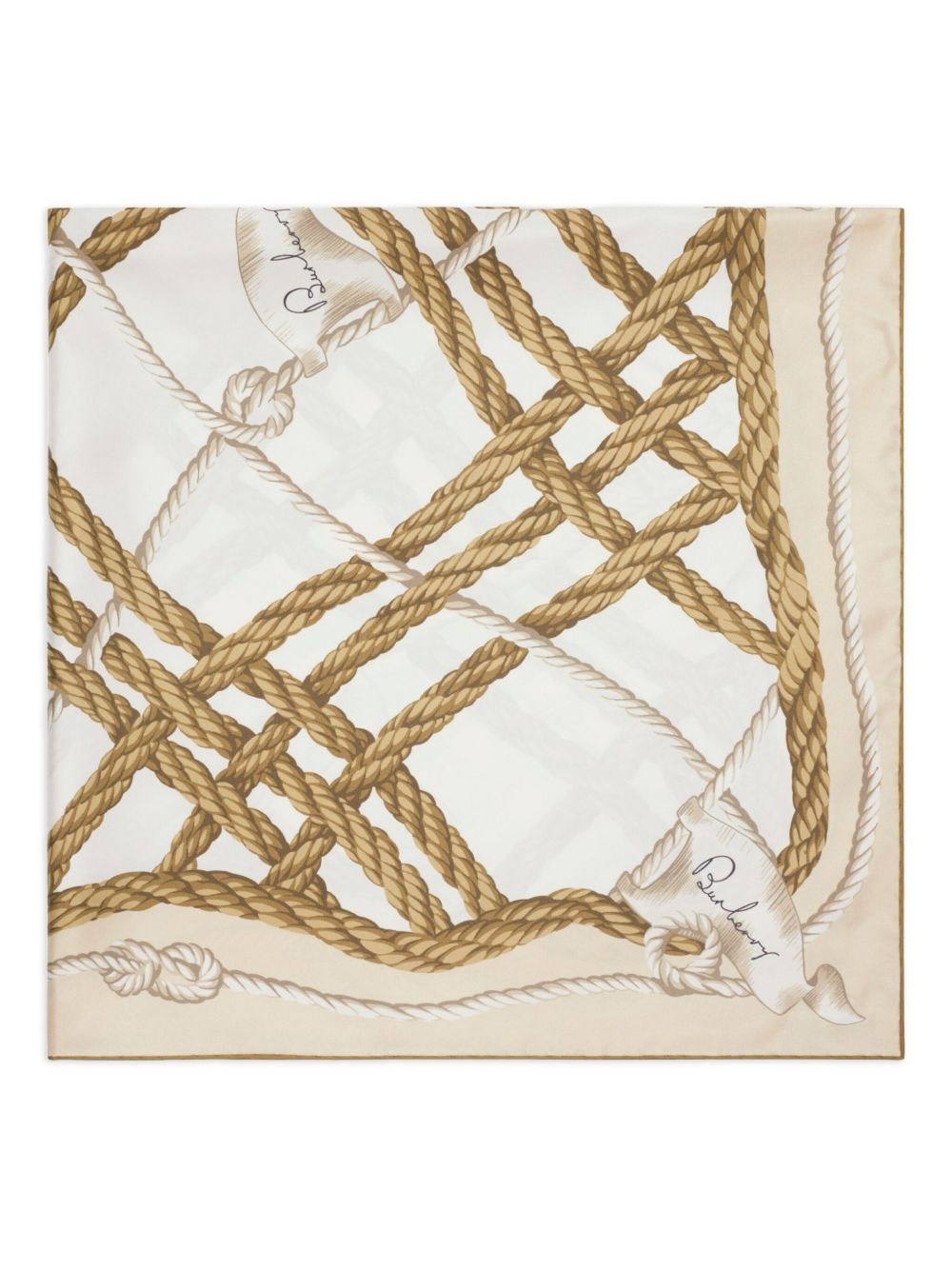 knot-print silk scarf - 2