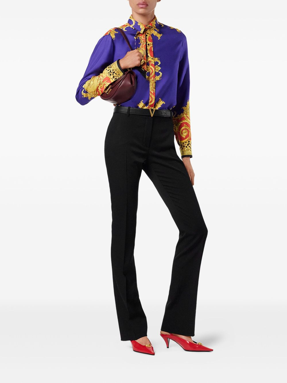 baroque-print shirt - 2