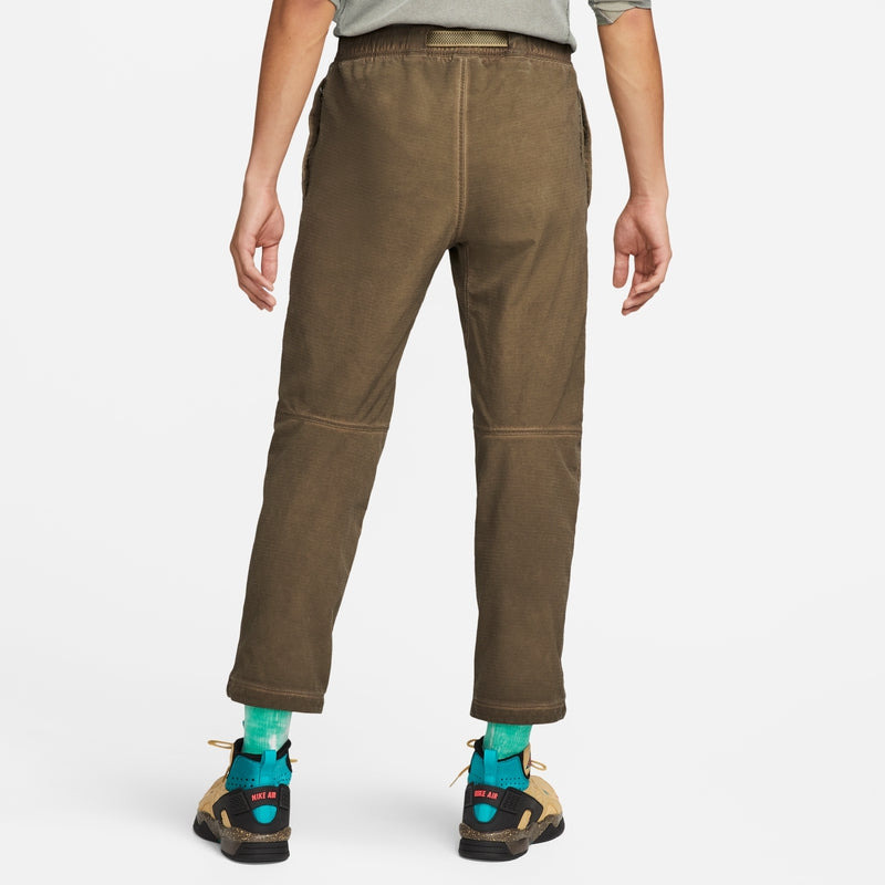 Men's Nike ACG Ease Solid Color Loose Lacing Cropped Casual Pants/Trousers Autumn Light Brown DH3108 - 5